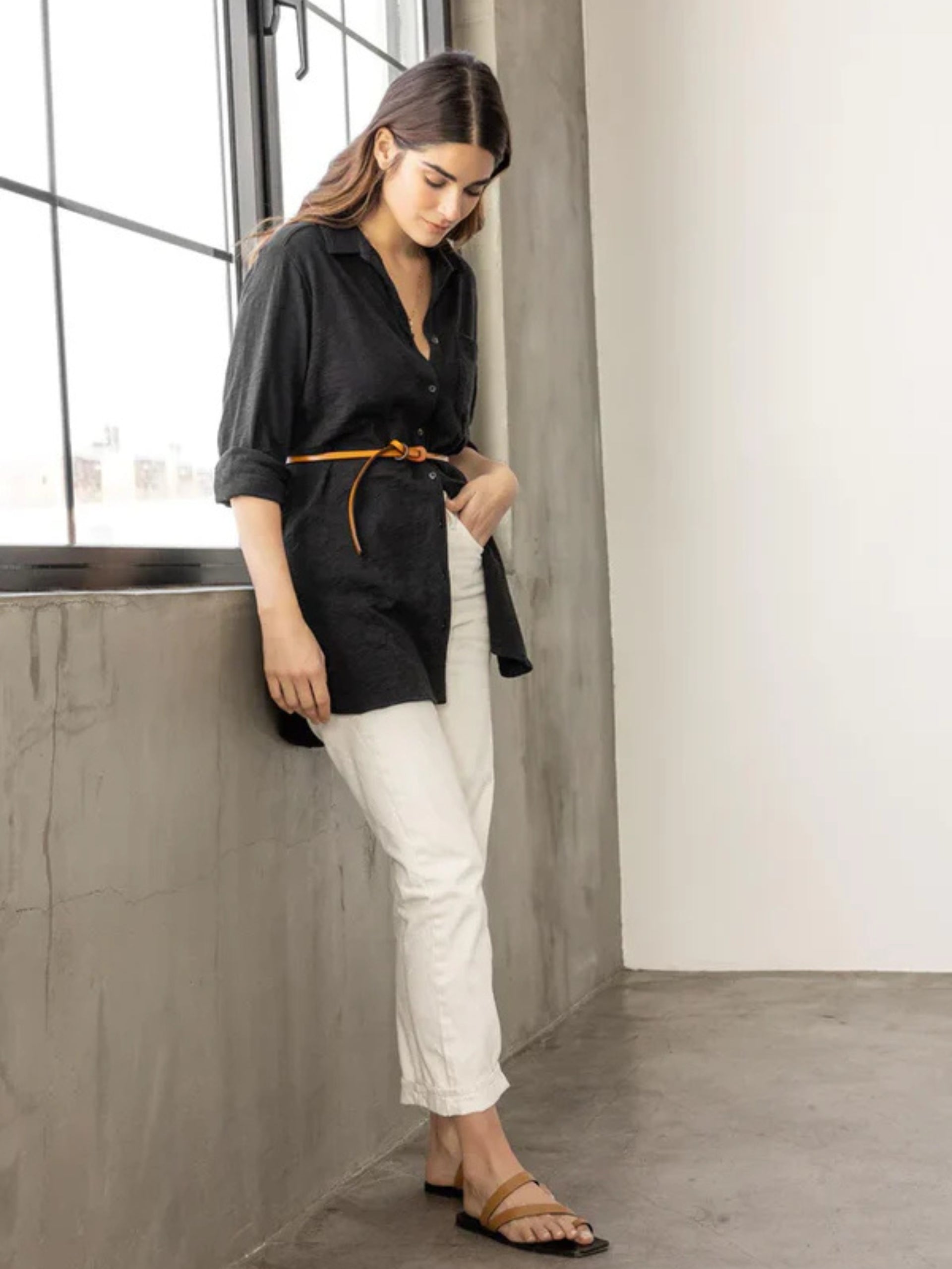 PA2035B LiLLa P Buttondown Tunic