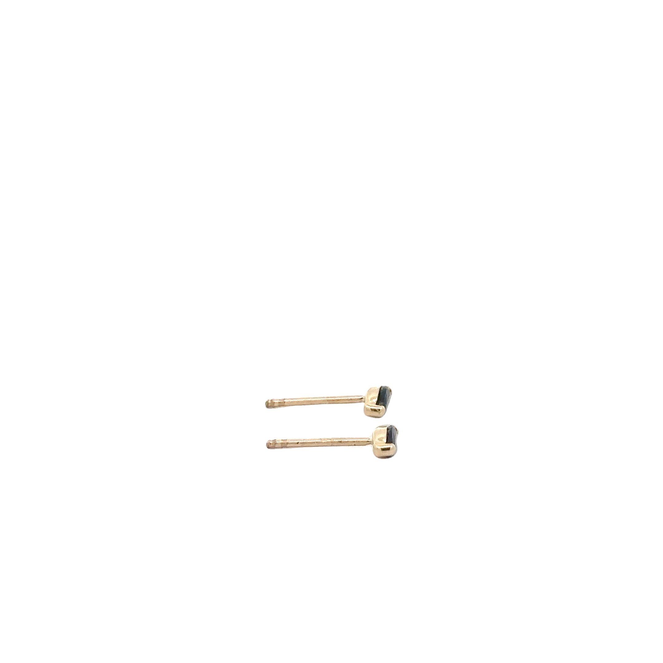 WD1776 14kt gold Sapphire Marquise Stud Earrings