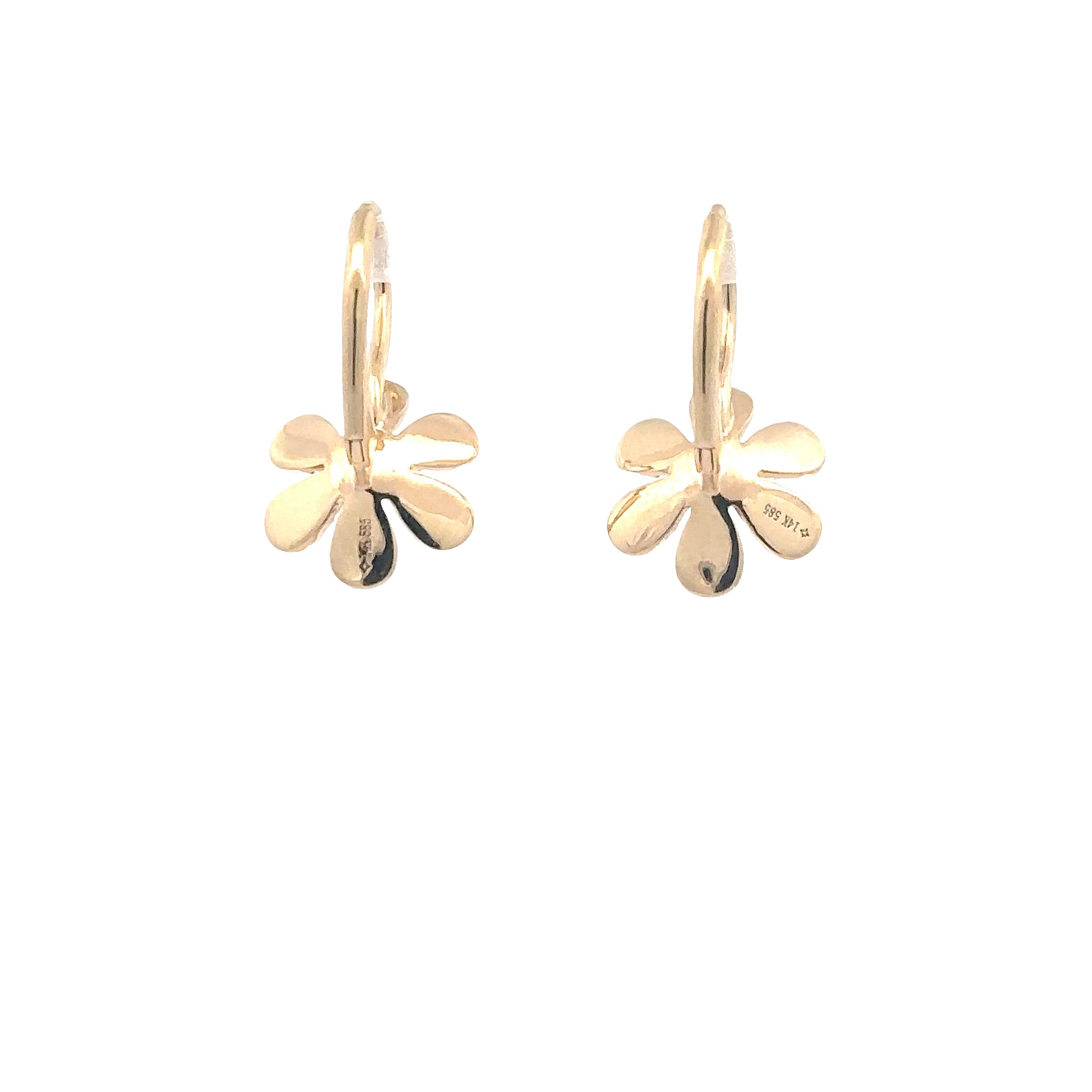 WD1832 Diamond Daisy Leverback earrings