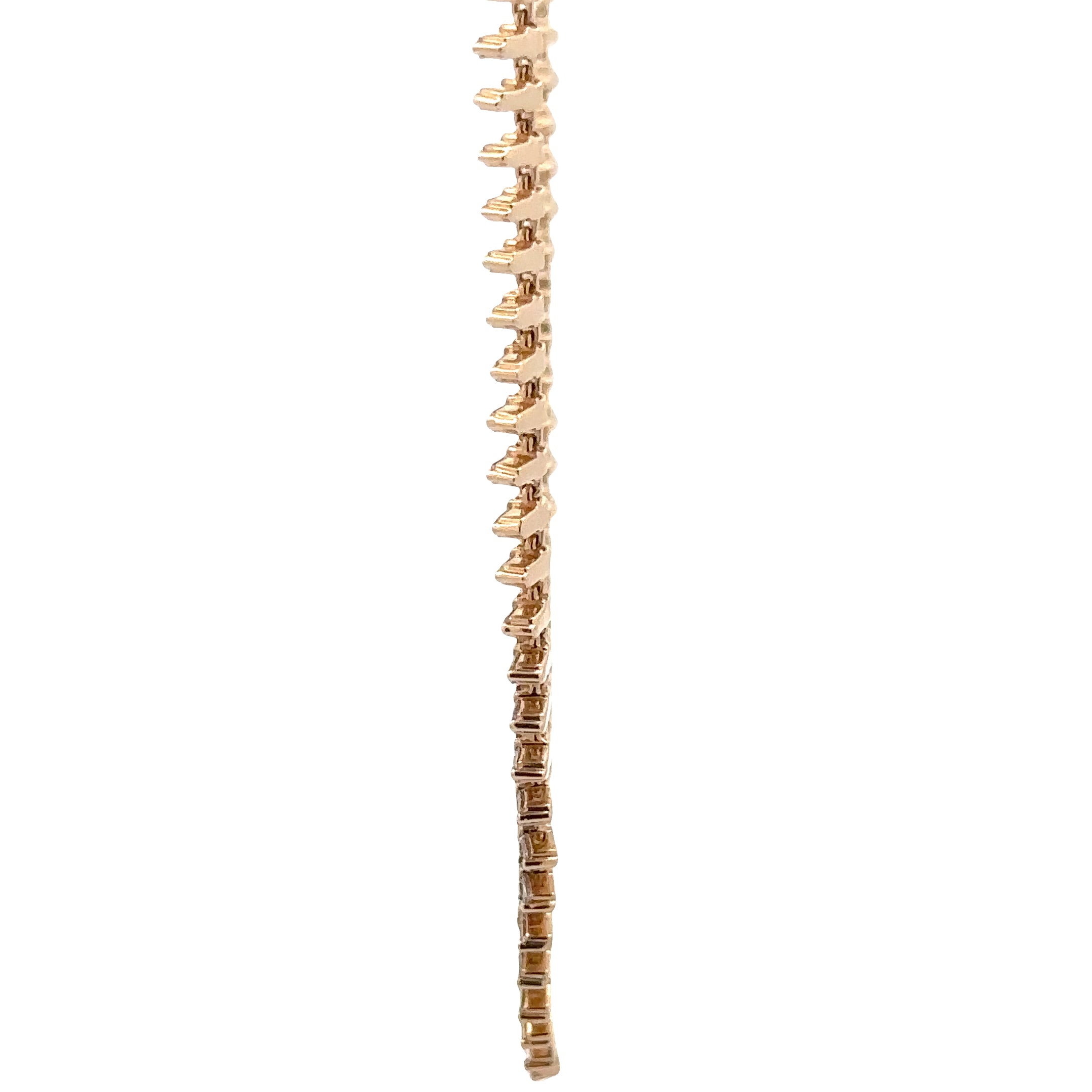 WD1860 14kt Yellow Gold Diamond Tennis Necklace