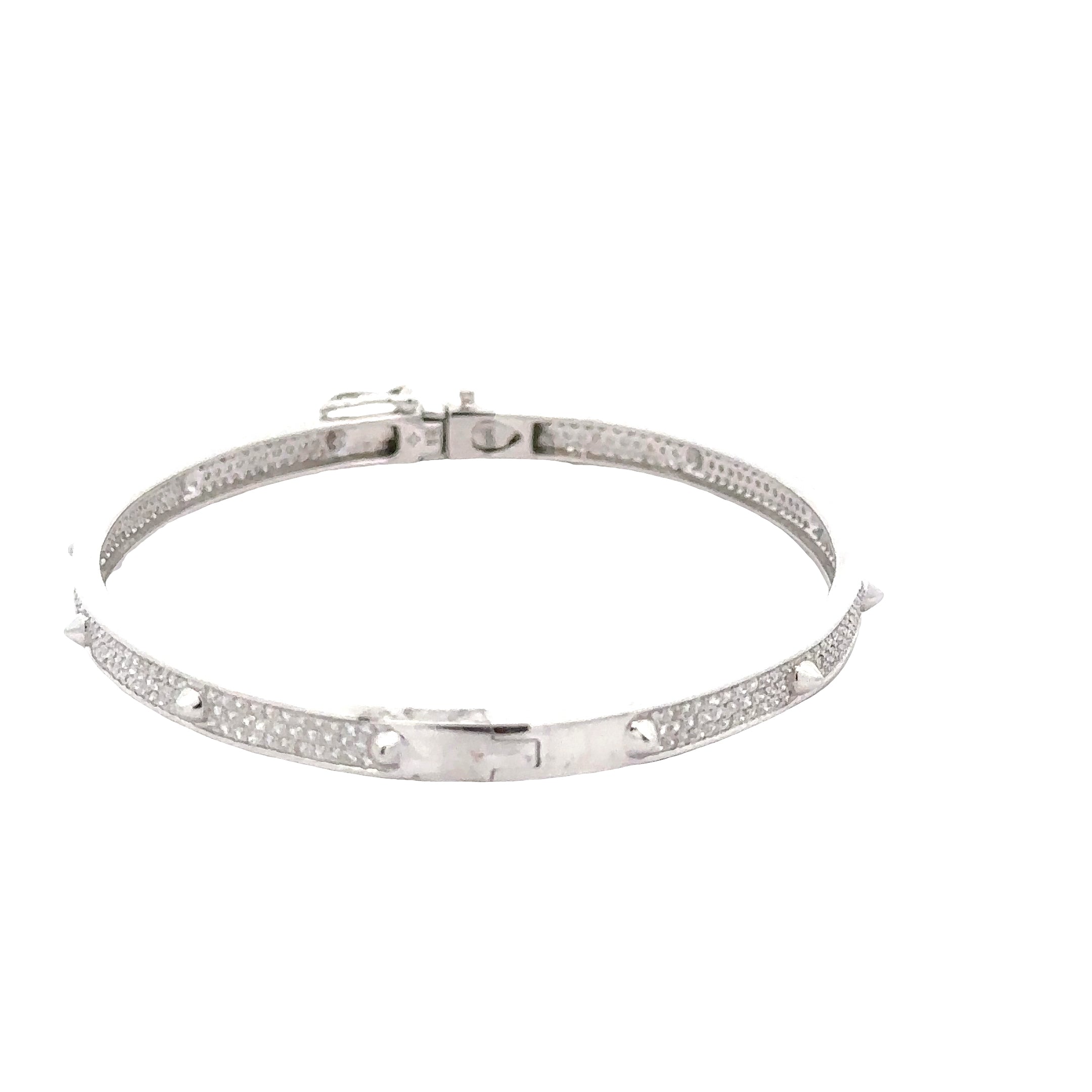 WD1897 14kt Gold Pave Set Diamond Bracelet