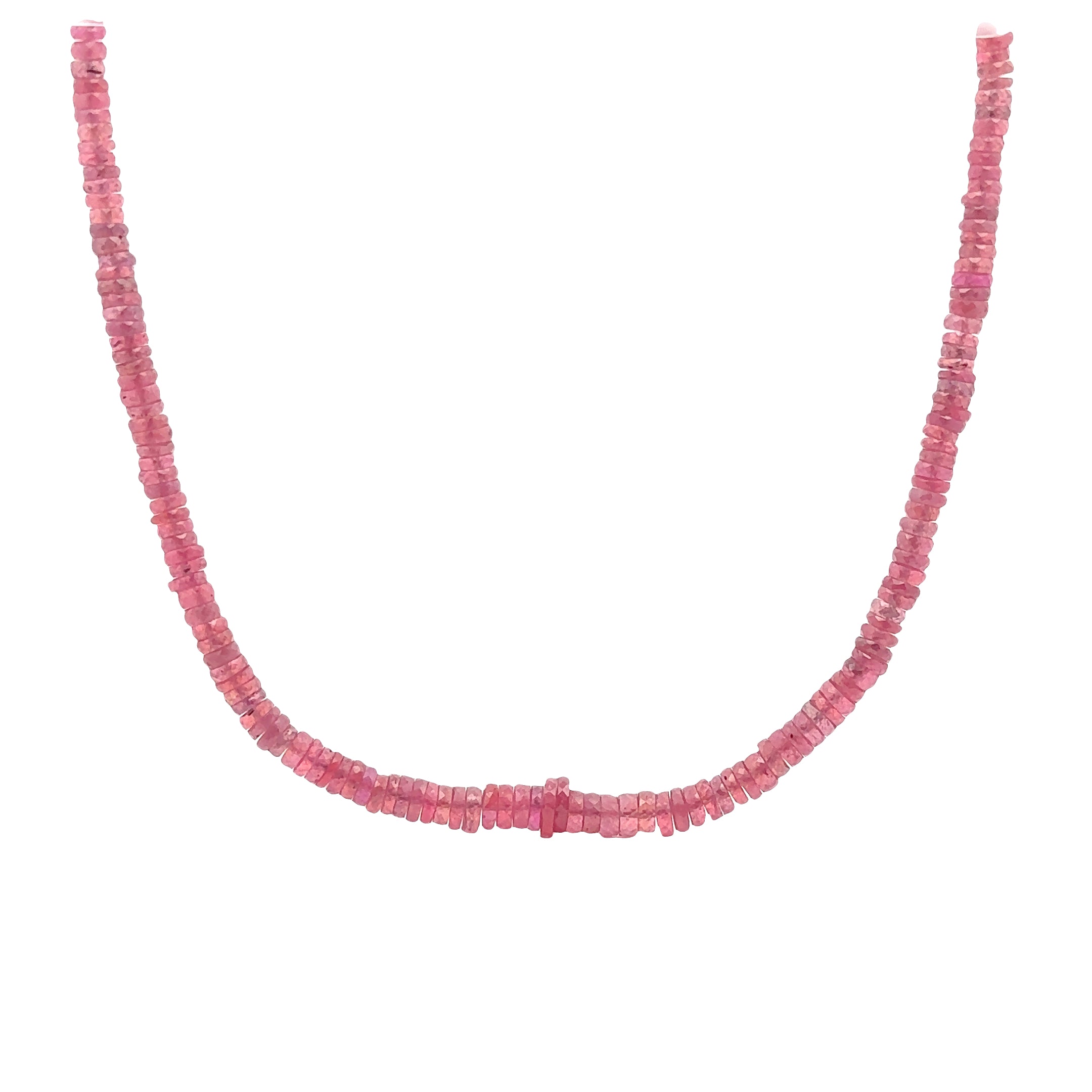 WD1927 Faceted Ruby Necklace — 14K Yellow Gold