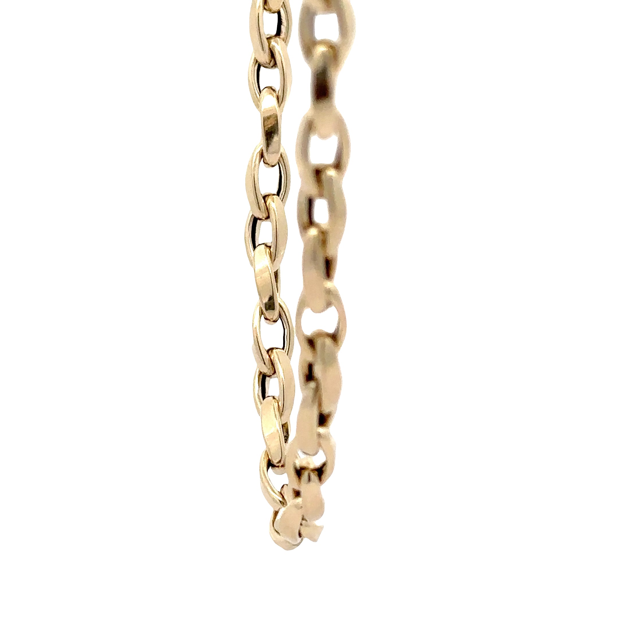 WD1962 14K Yellow Gold Paperclip Chain Necklace