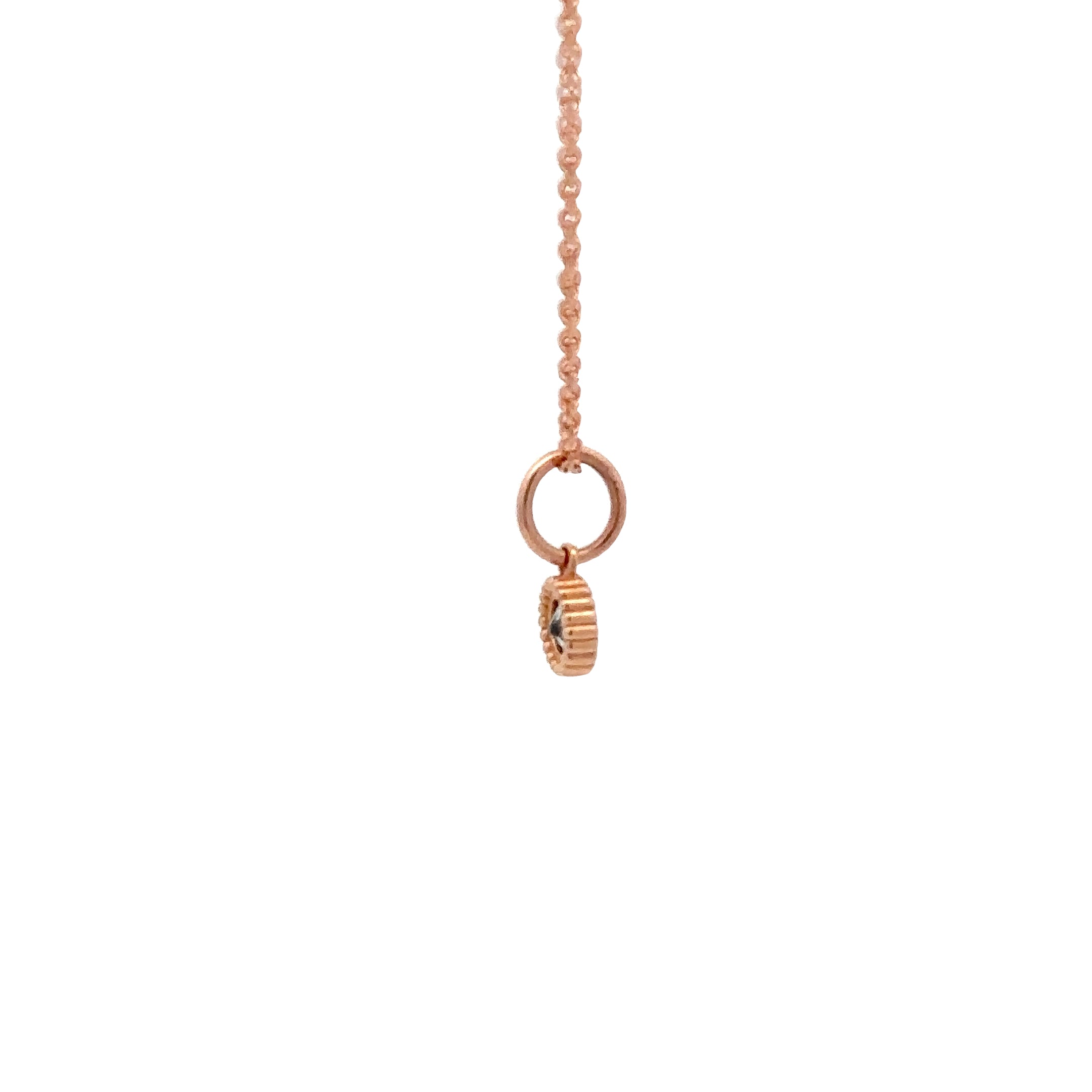 WD136 Aquamarine March Birthstone - 14kt gold Aquamarine Pebble charm