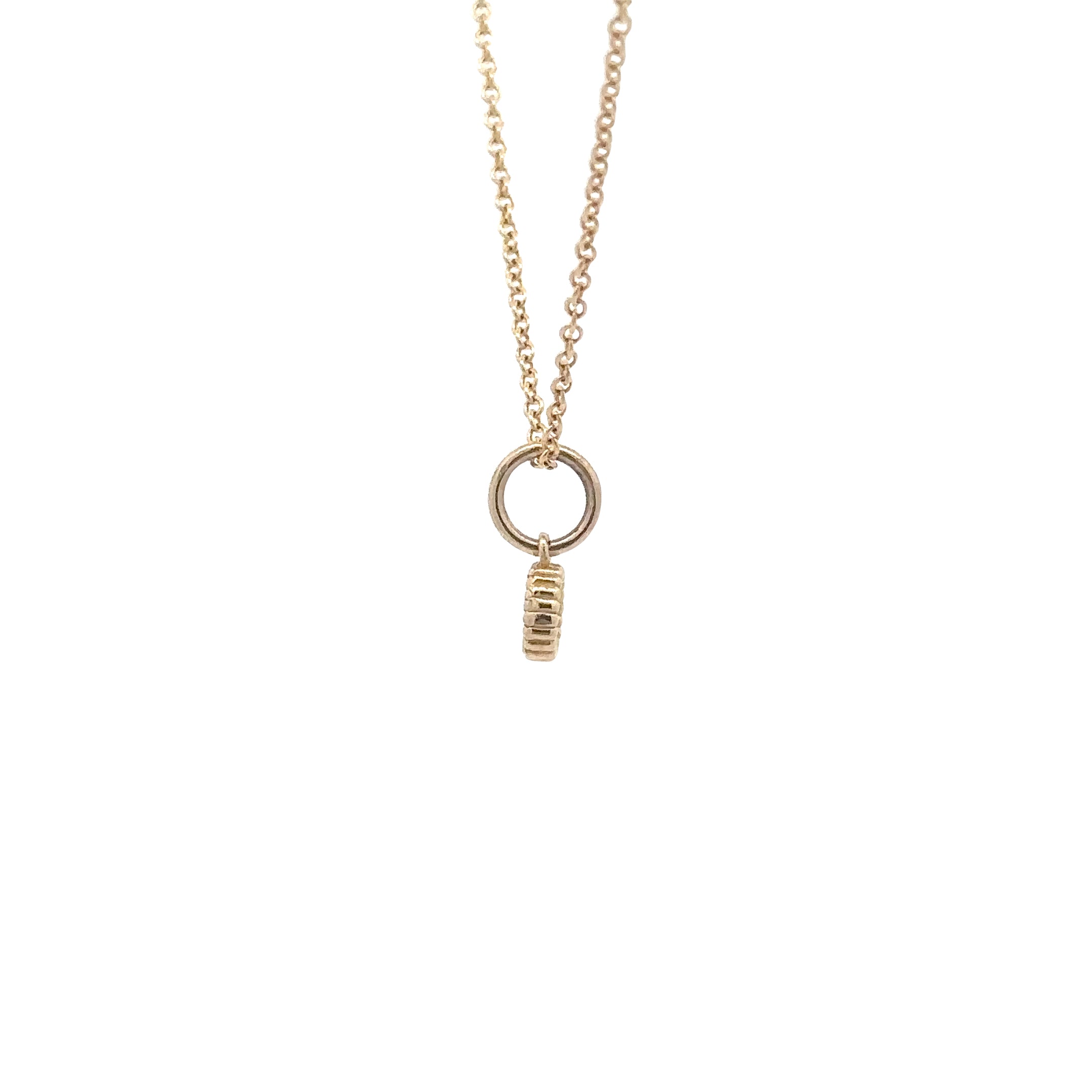 Wd136 Ruby July Birthday - 14kt Ruby pebble Charm