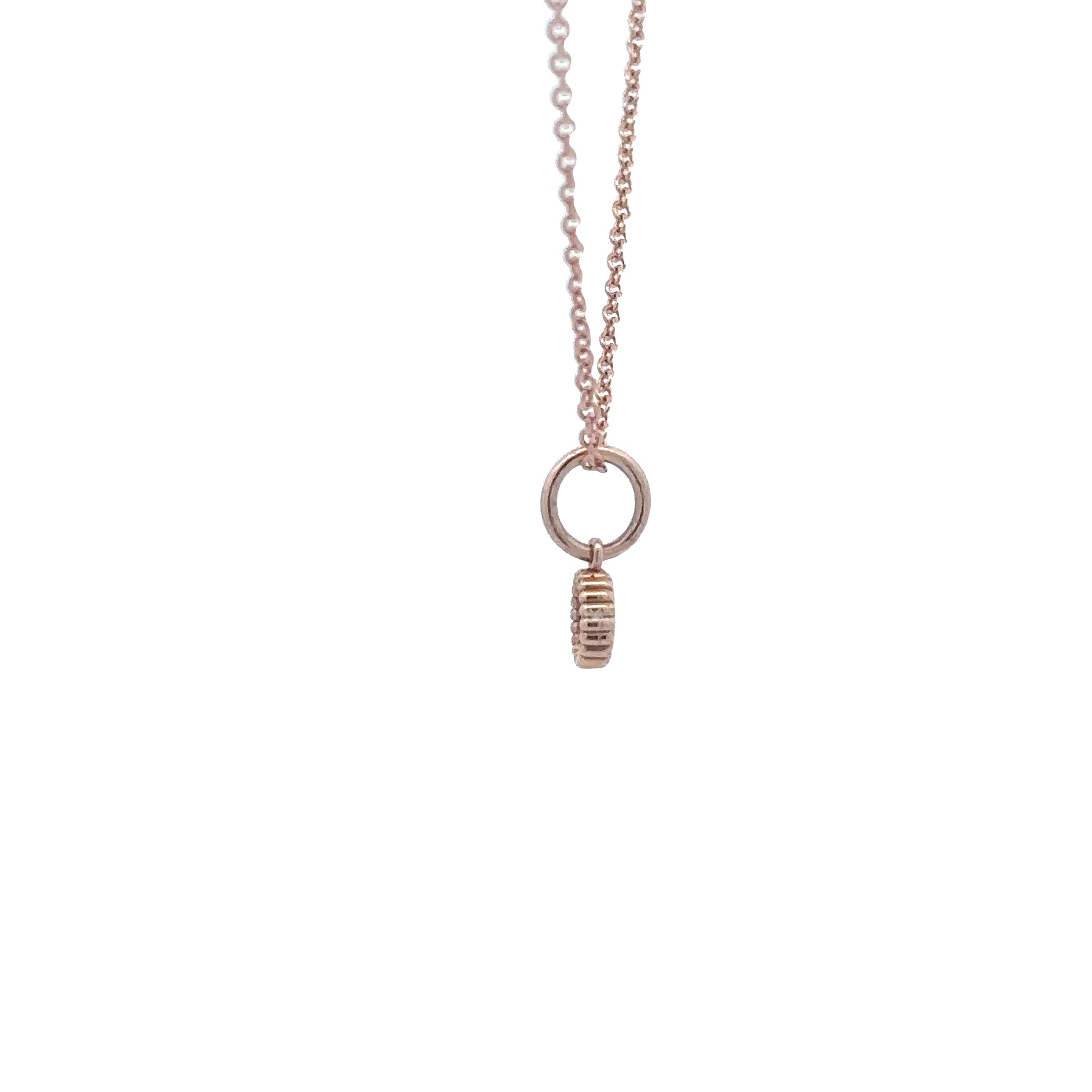 Wd136 Ruby July Birthday - 14kt Ruby pebble Charm