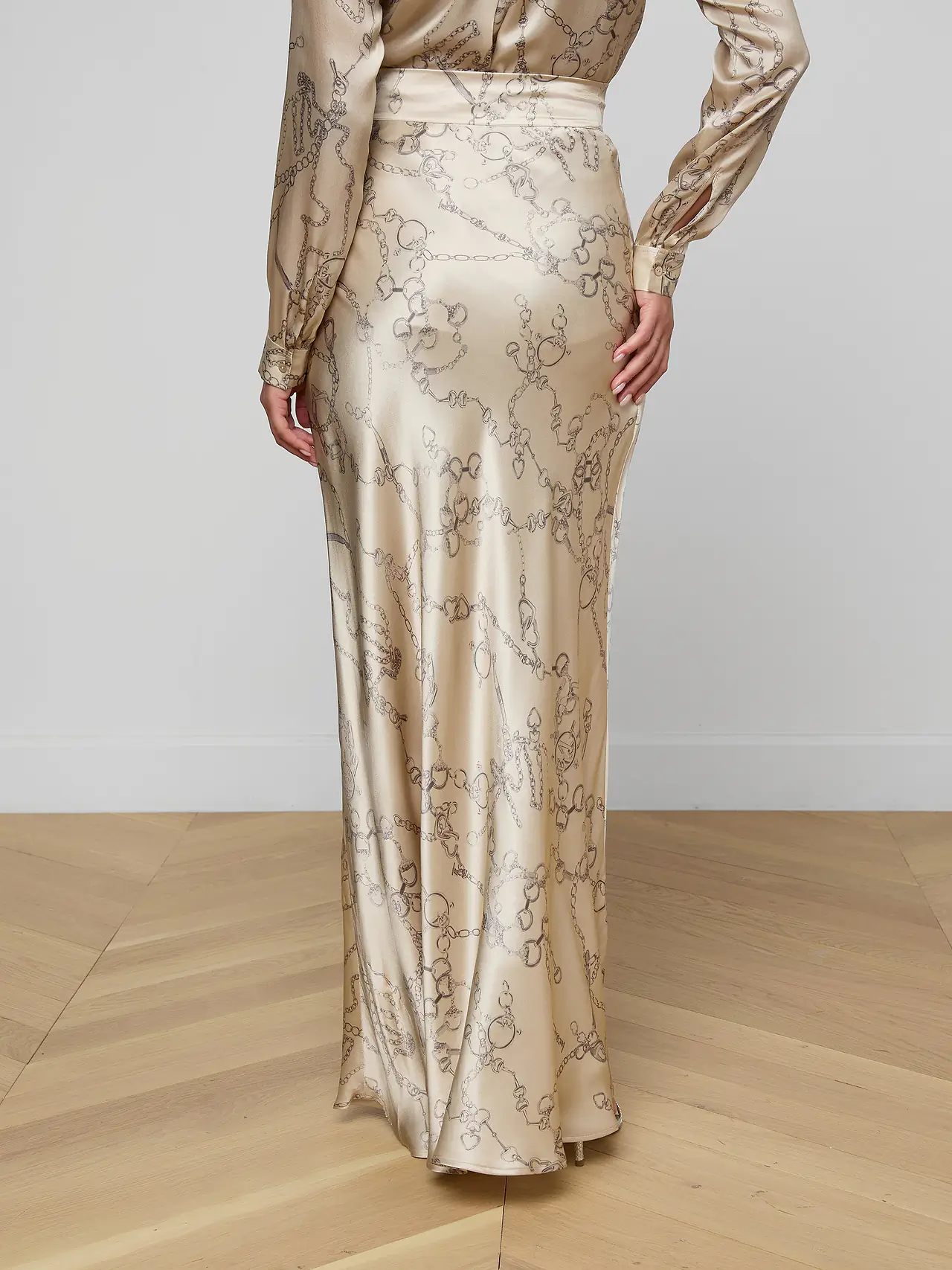 3406IGCsmm L'AGENCE Ryker Waistband Bias Skirt