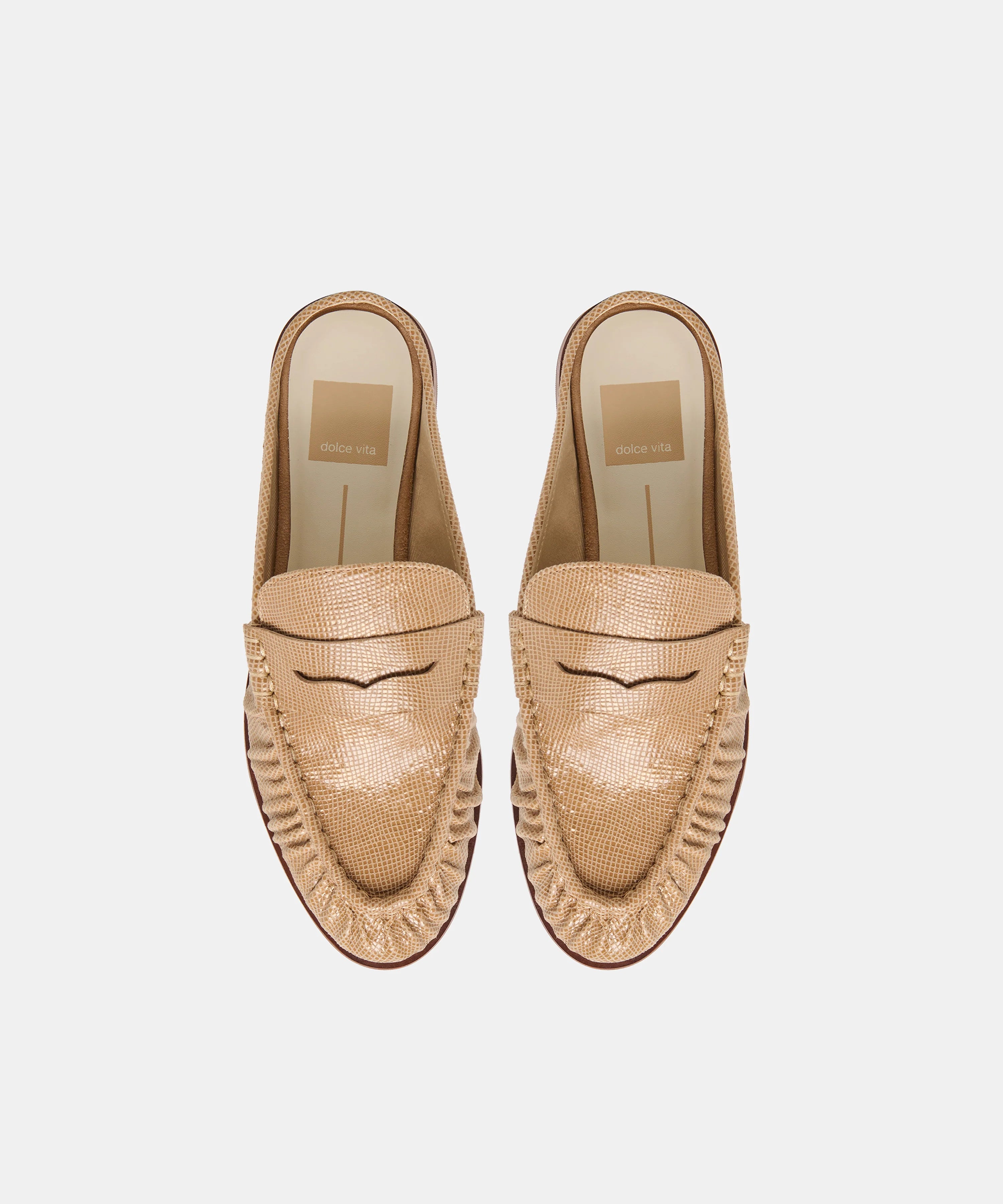 BetzyL dolce vita The Betzy Loafers Latte Embossed Suede Shoe