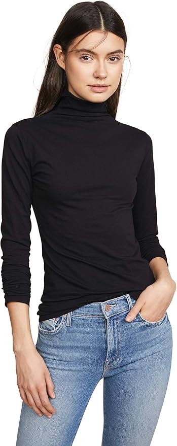 TALISIA05b Velvet Long Sleeve Turtle Neck