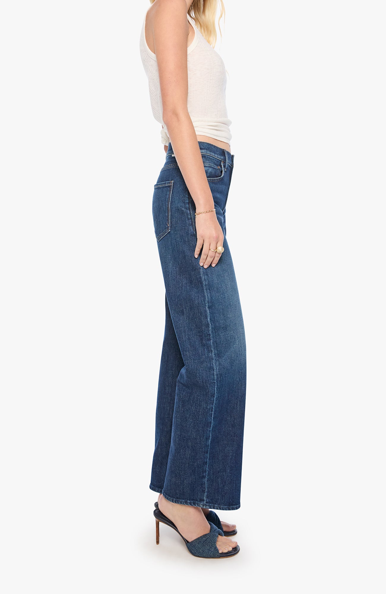 12088-1297bm MOTHER The Mid rise Lasso Sneak