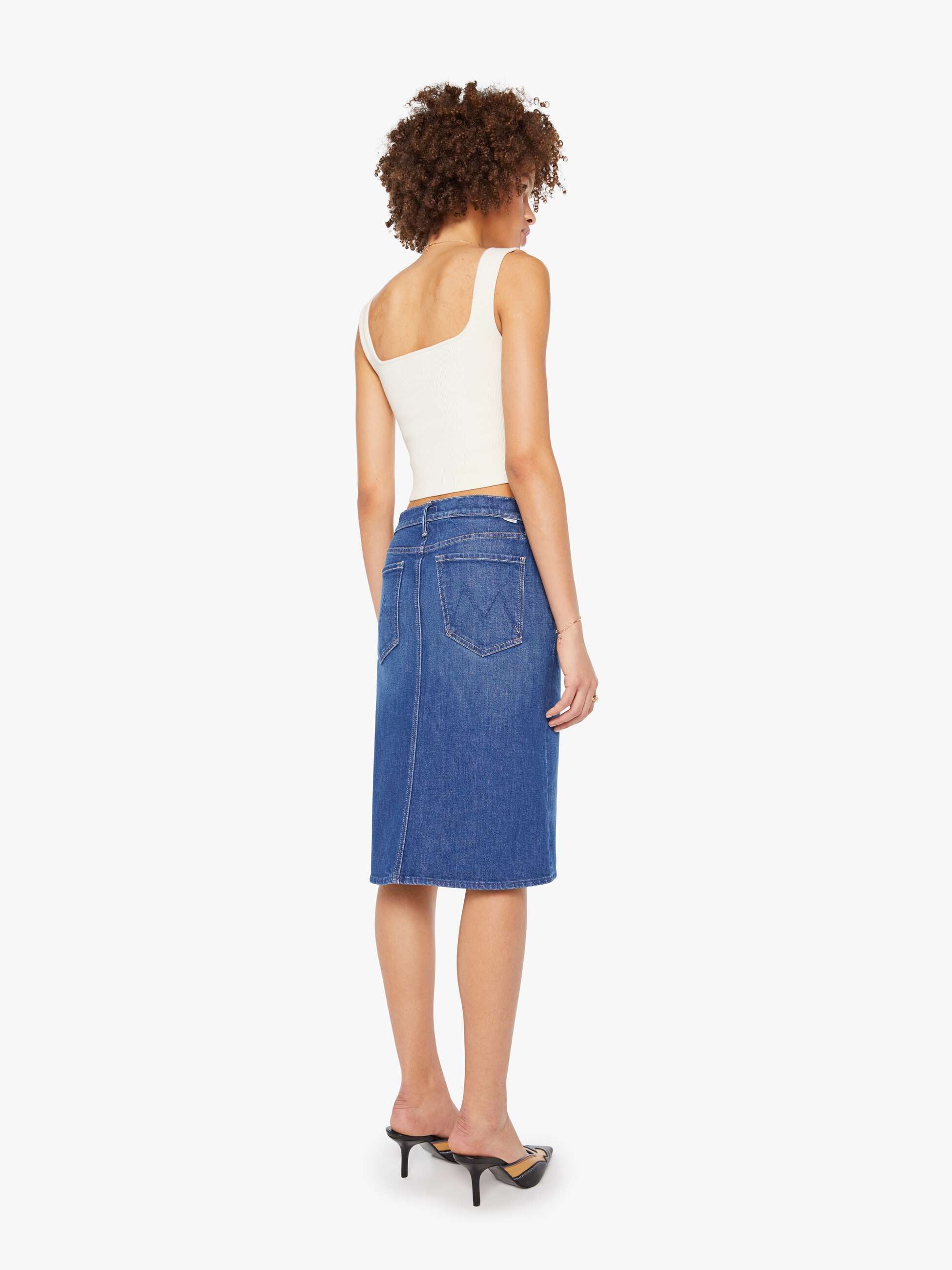 90081-1729dnd MOTHER The Ditcher Midi Skirt