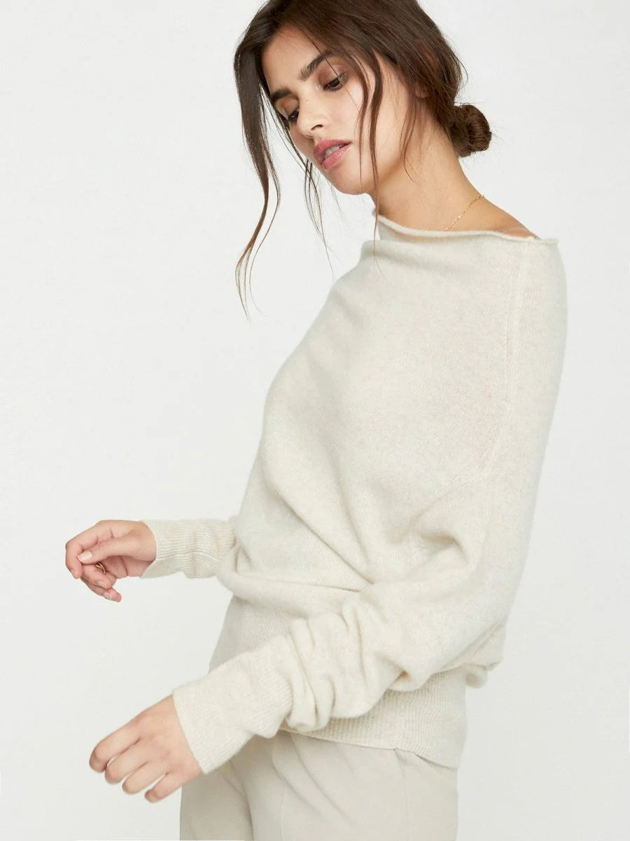 LUX3016bm Brochu Walker Lori Cashmere Off Shoulder
