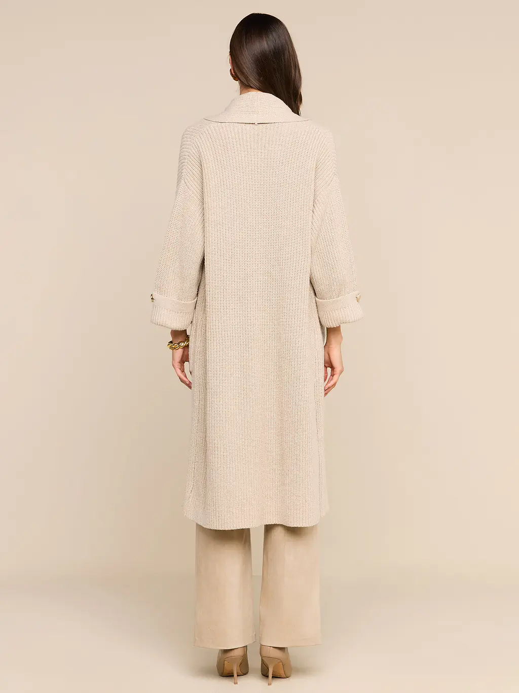 80257swm3 L'AGENCE Orielle Long Cardigan