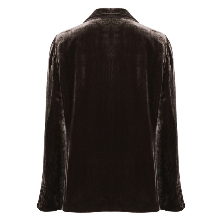 J382e Go Silk Go Velvet Boyfriend Jacket