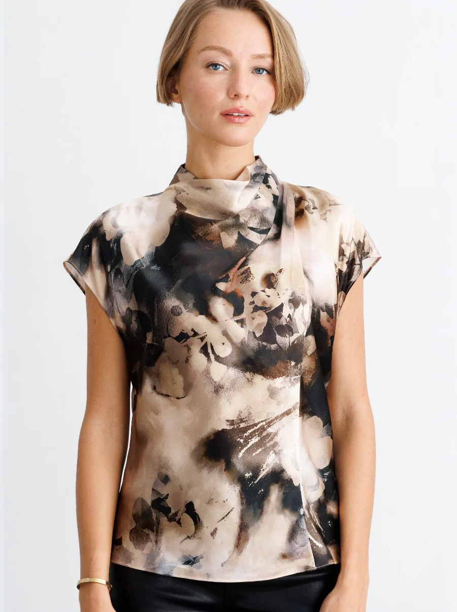 T1898-SAHF Go Silk Go Call Me A Cowel Printed