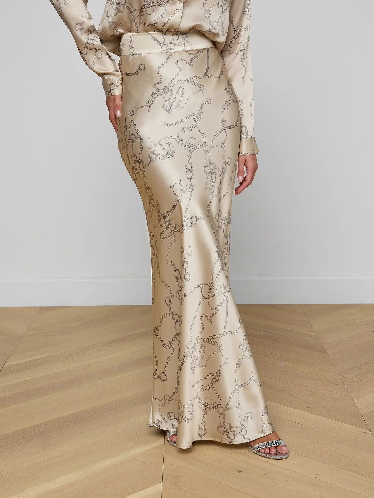 3406IGCsmm L'AGENCE Ryker Waistband Bias Skirt