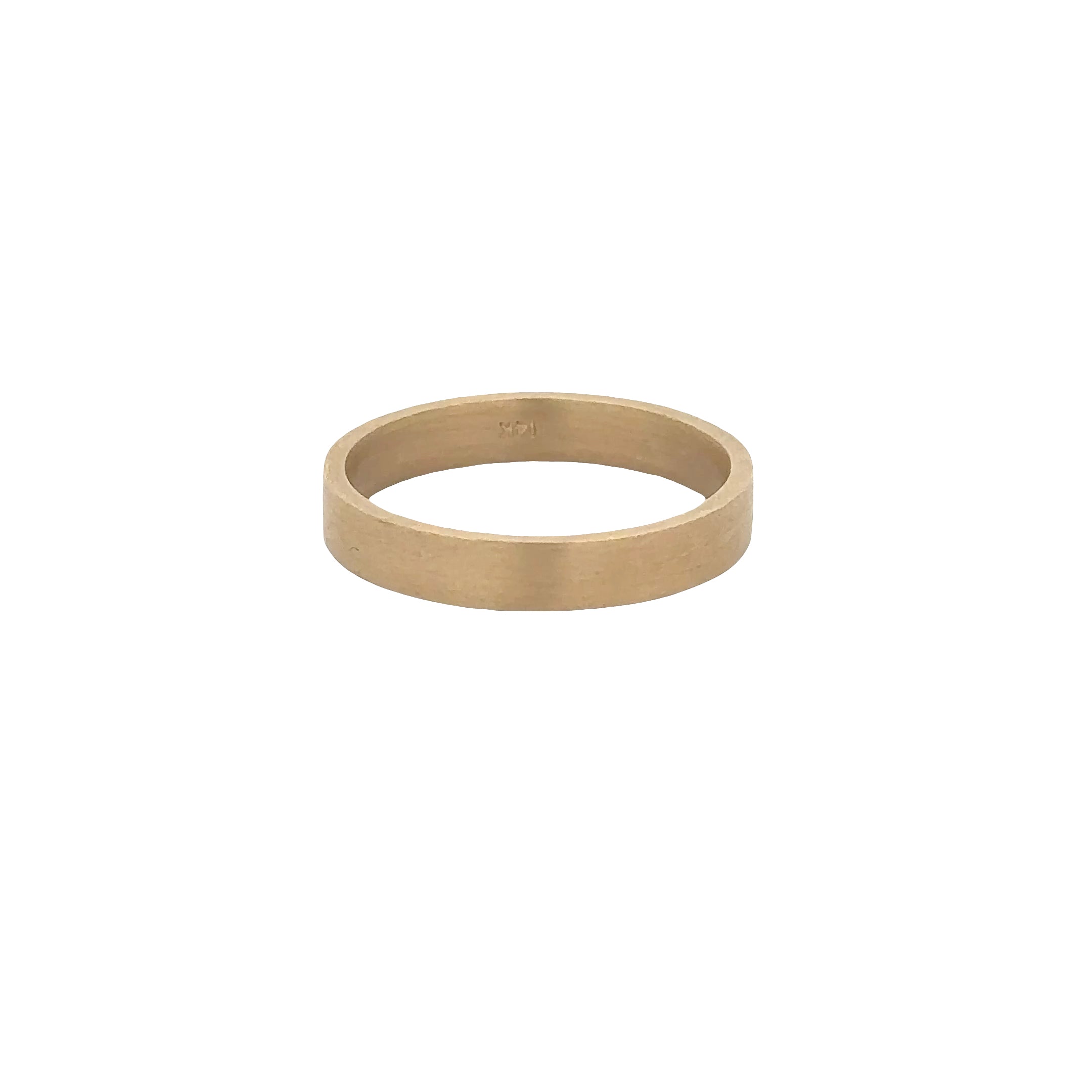 WD1865 4mm 14kt Yellow Gold Band