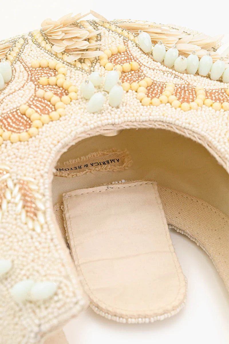 America & Beyond Shimmering Sands Embellised Mini Bag