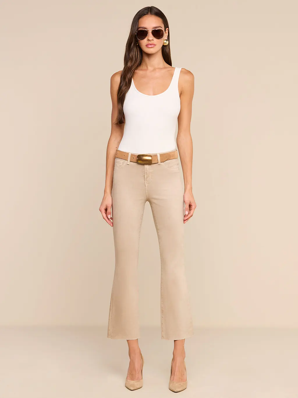2714PDDCAB L'AGENCE Kendra H/R Crop Flare