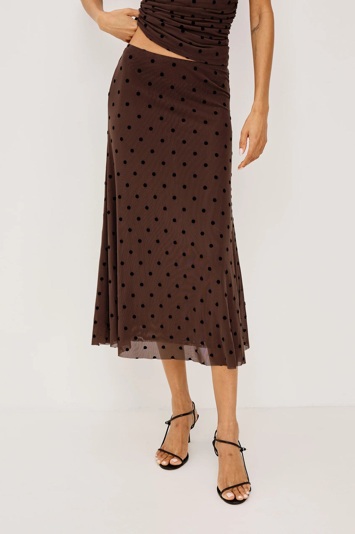 500A-283D-12075 Rails The Jordan Polka Dot Skirt