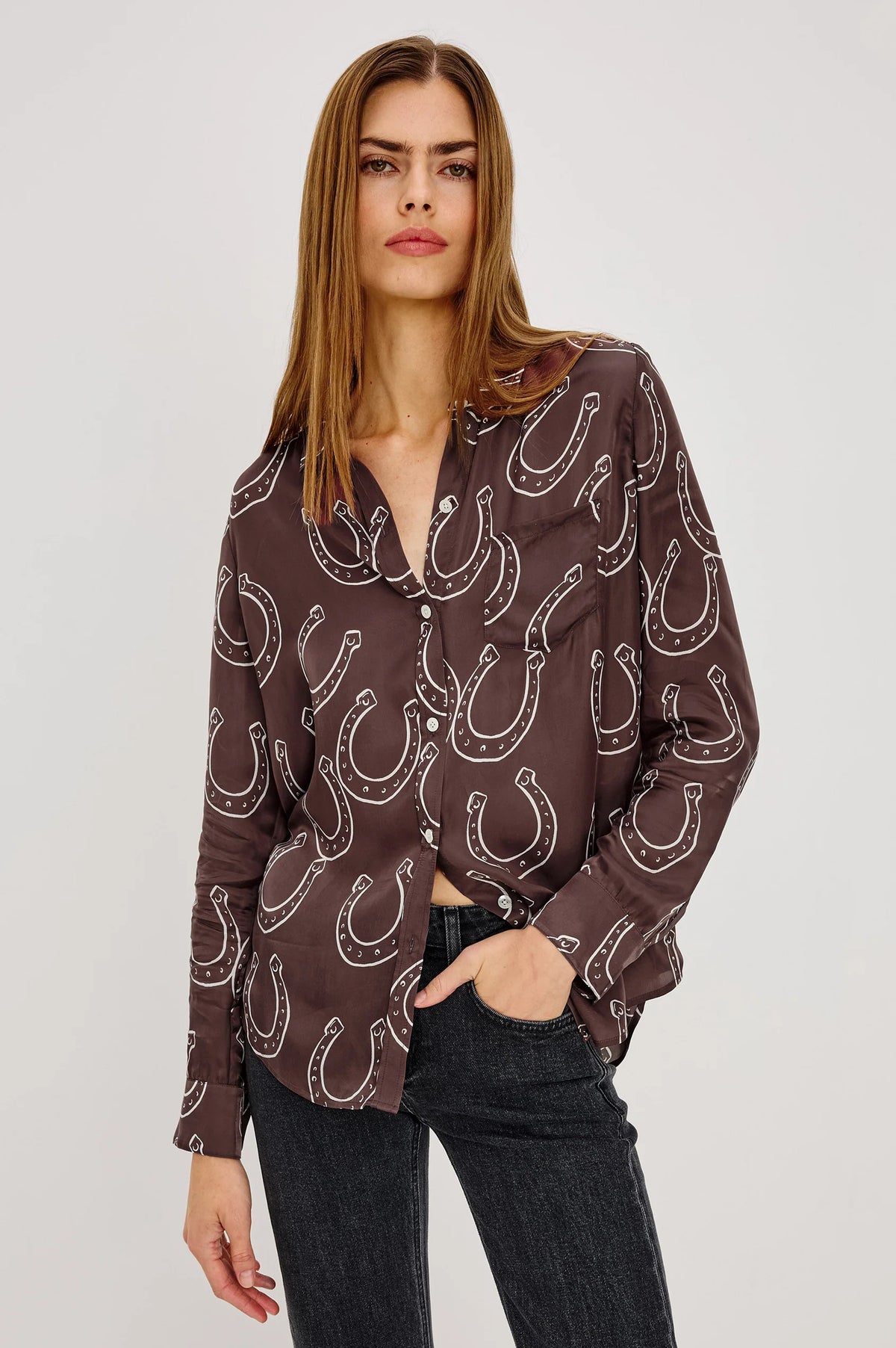 201082-567B-12068 Rails The Alyssa Horseshoes Blouse
