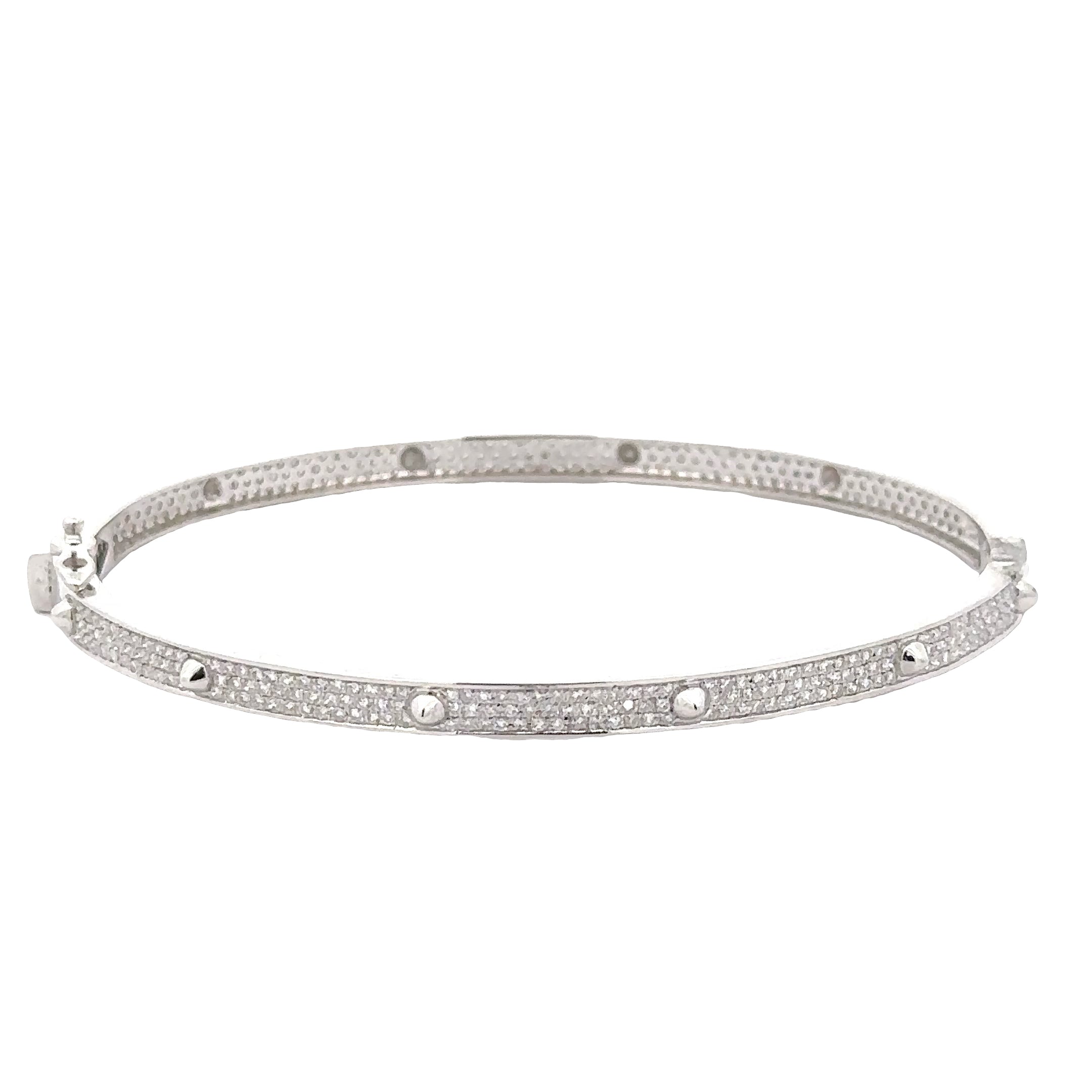 WD1897 14kt Gold Pave Set Diamond Bracelet