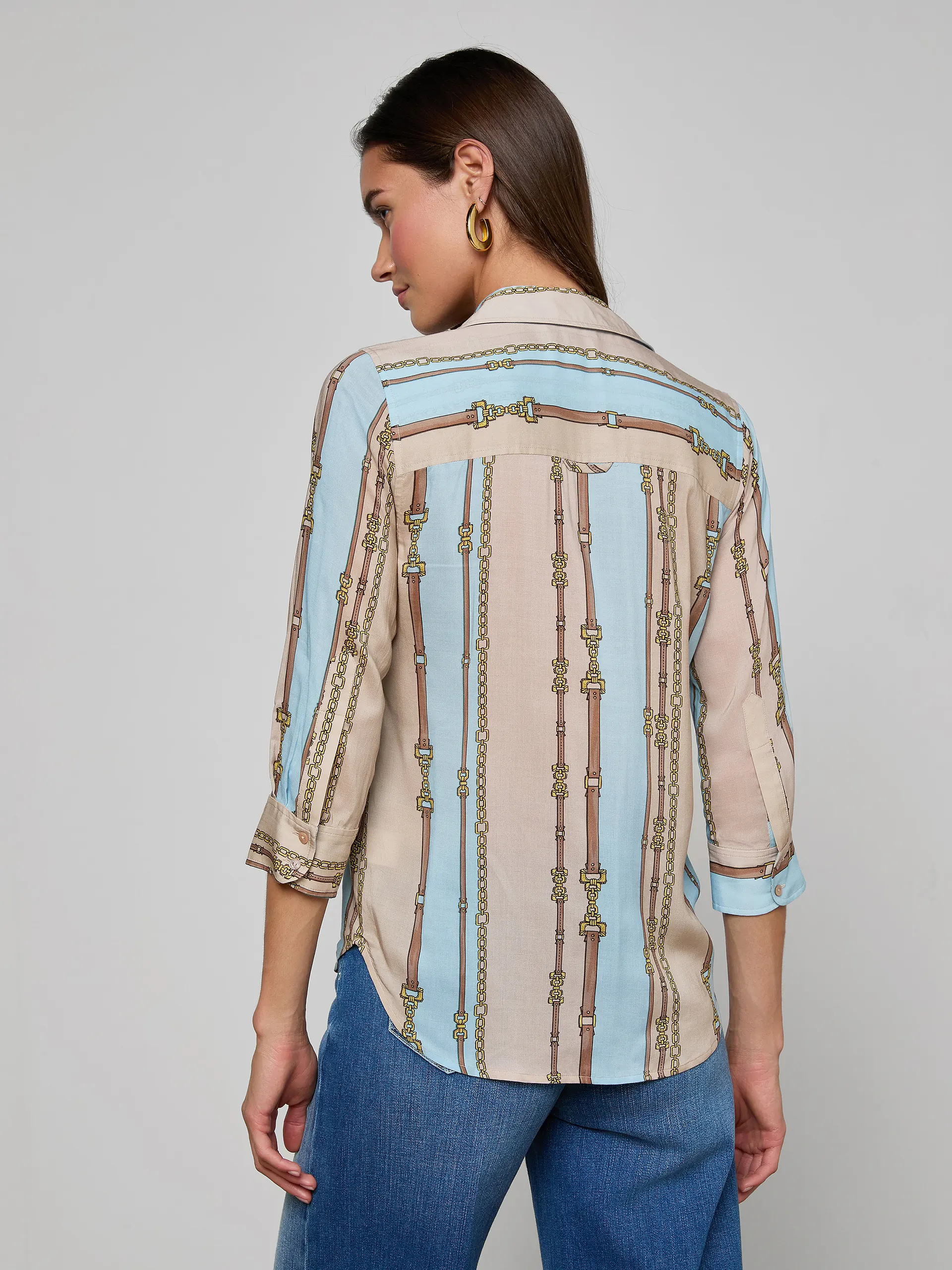 40405BTY-BSPL L'AGENCE Camille Blouse