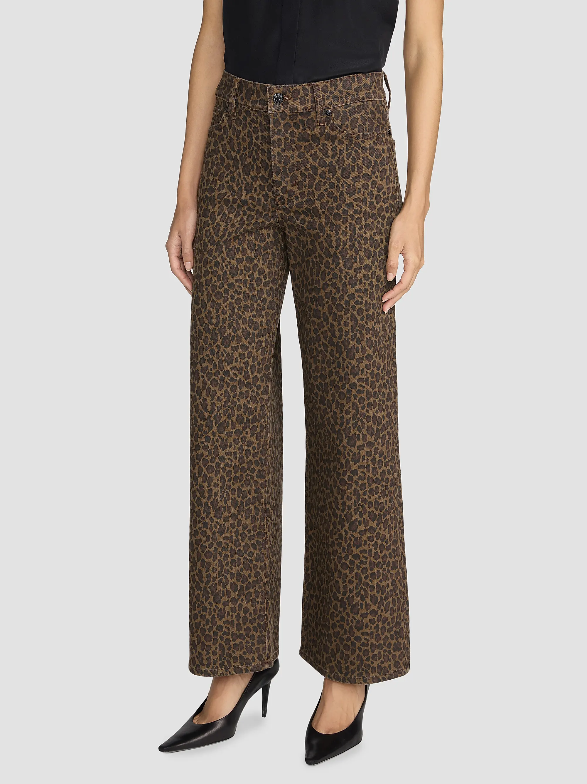 LSP238p FRAME The Leopard Le Slim Palazzo