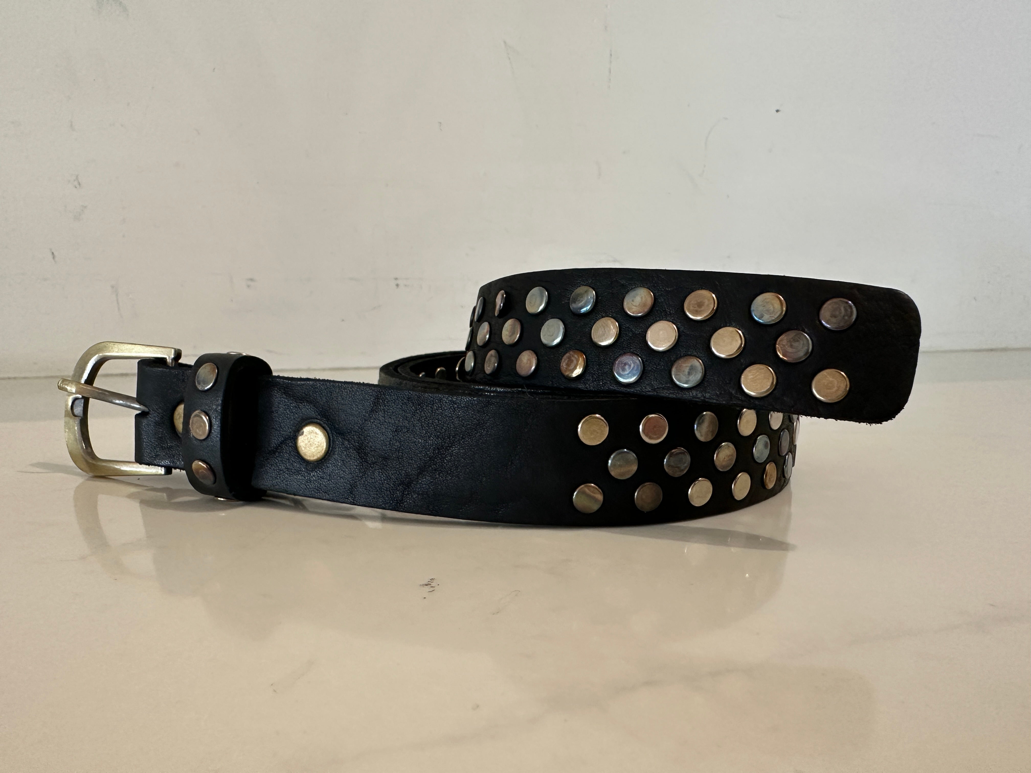 1194m56 PT. MIMI Skinny Studded Belt