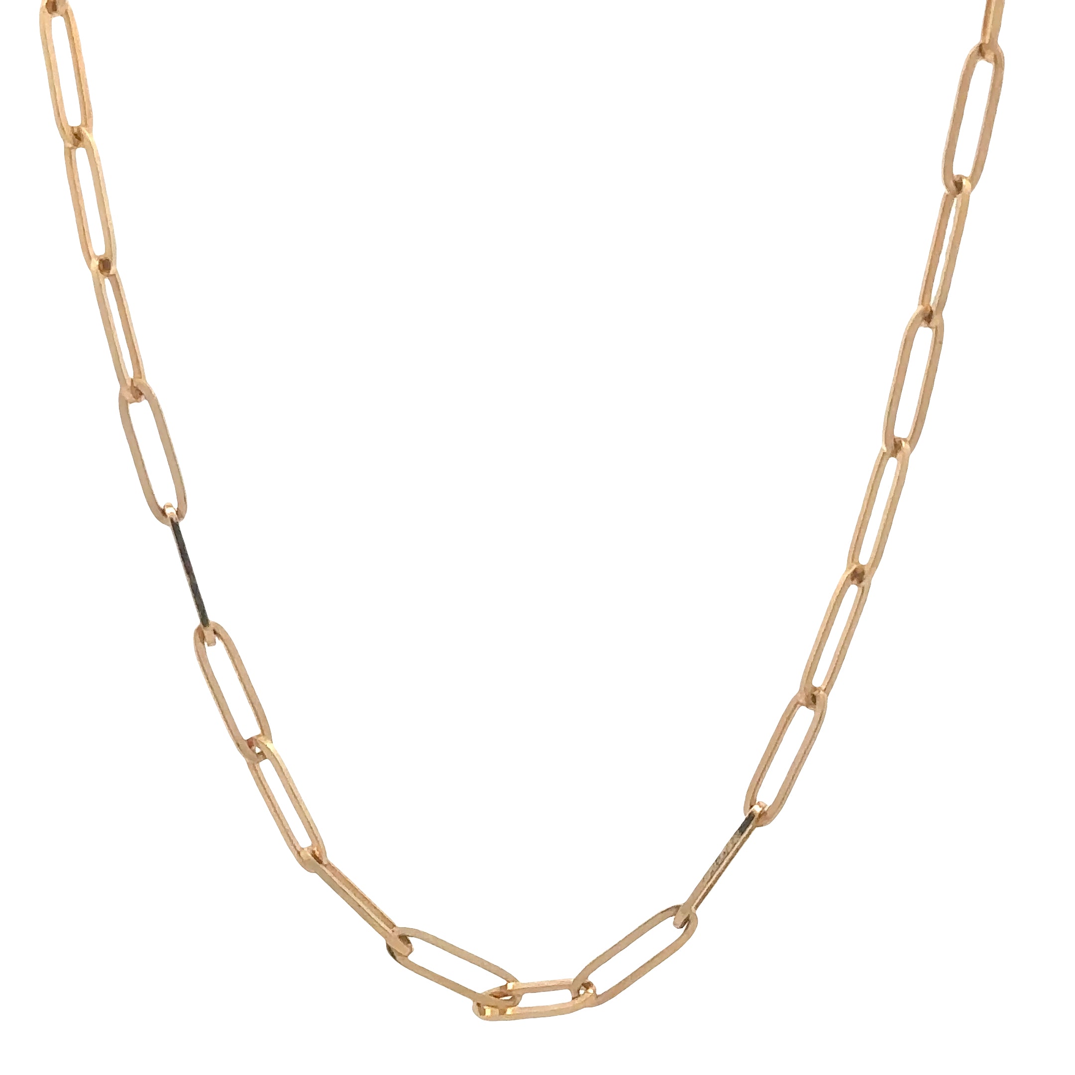 BRF12220 14kt med paperlink necklace