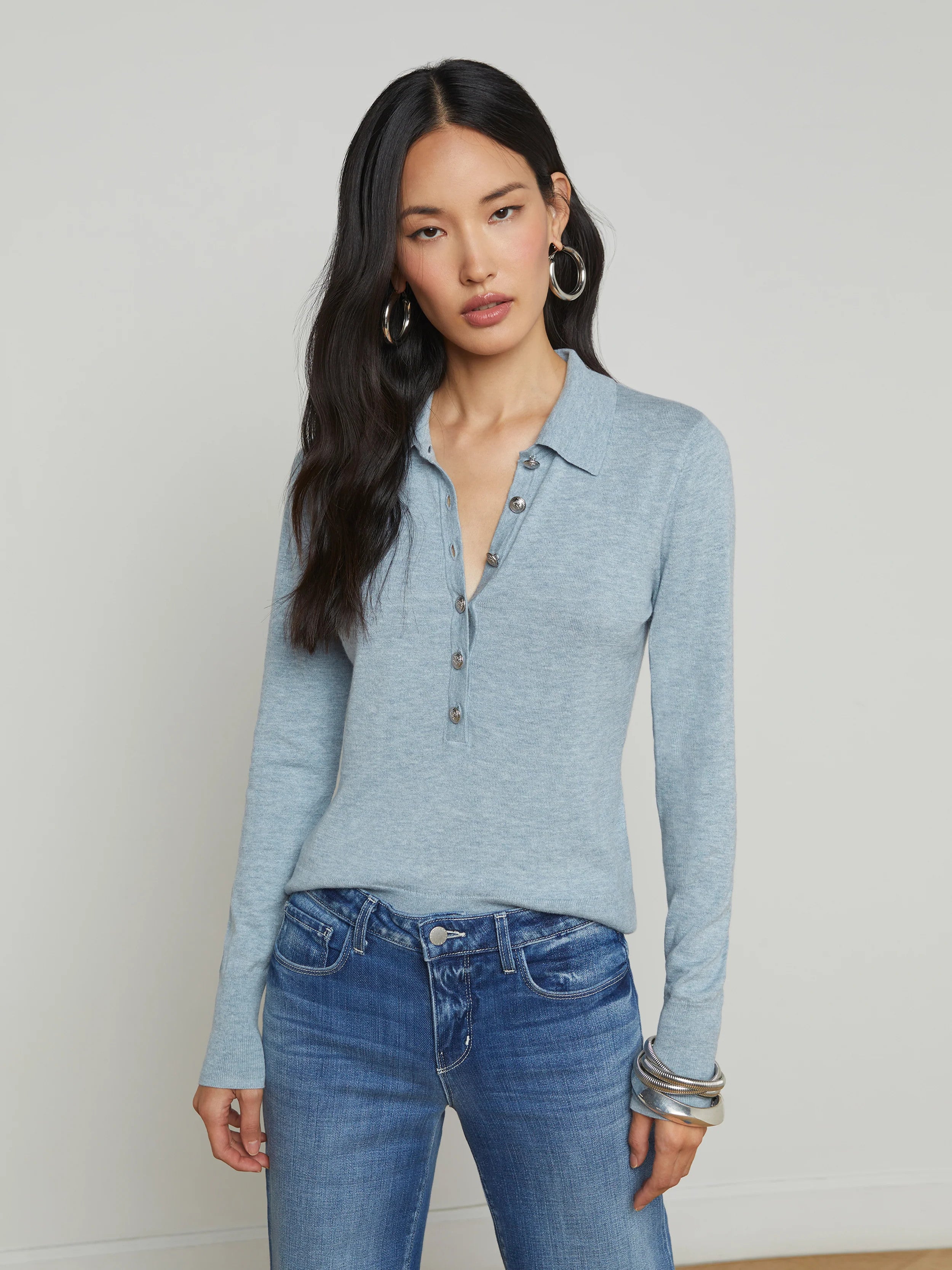8876PSObh L'AGENCE Sterling Sweater