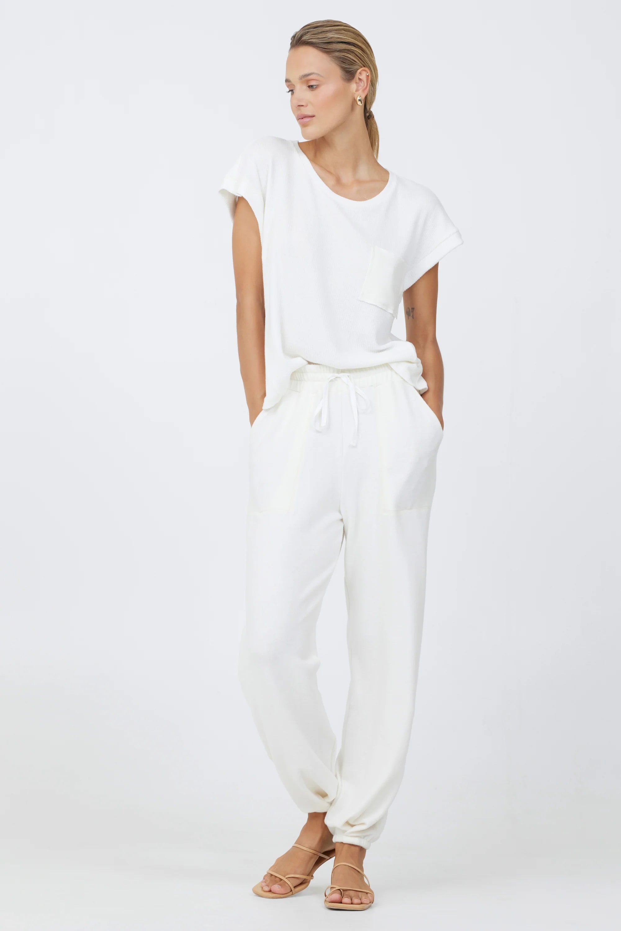 JB13101 AD The Label Rib Mix Cap Sleeve