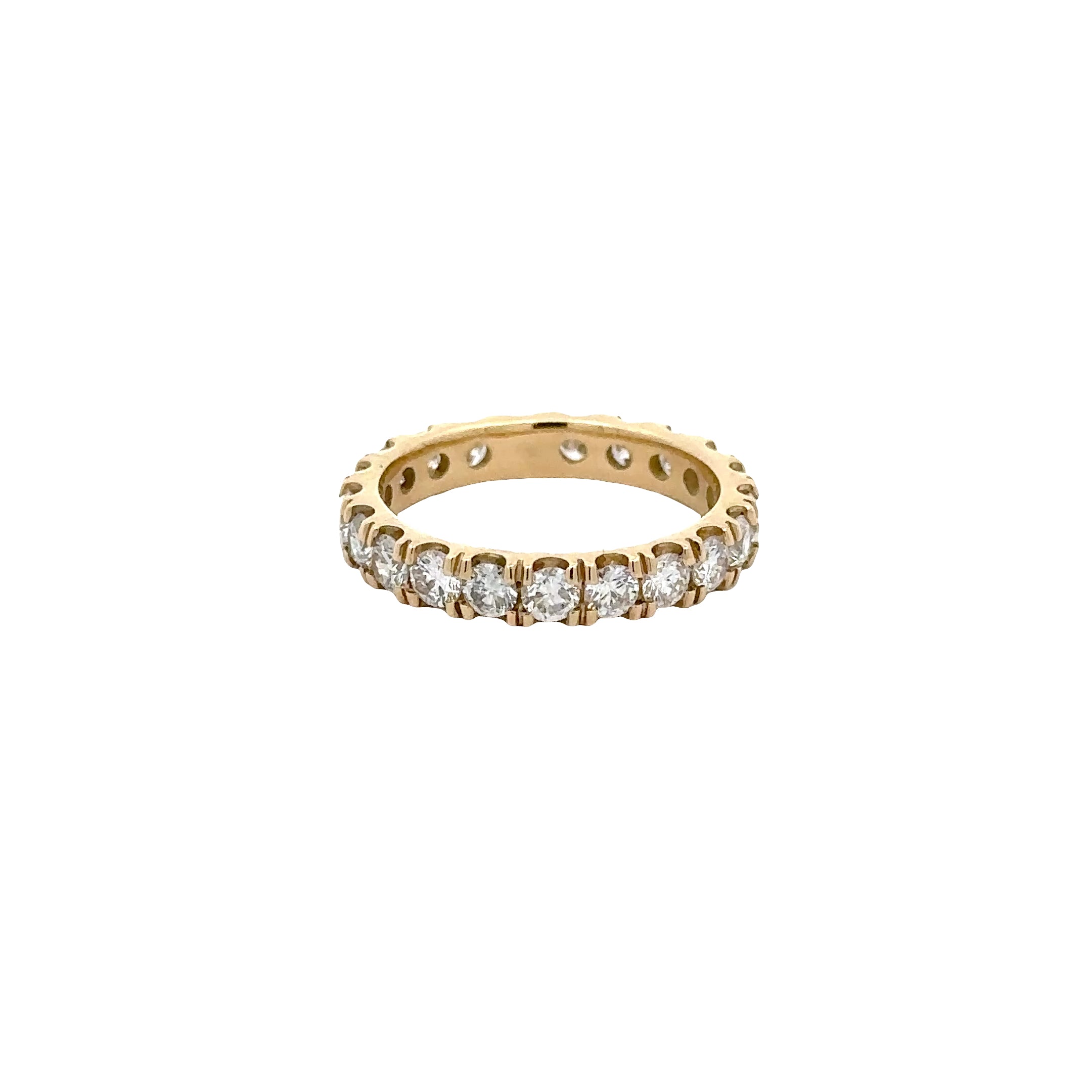WD1921 14kt Gold 4 Prong Diamond Eternity Band