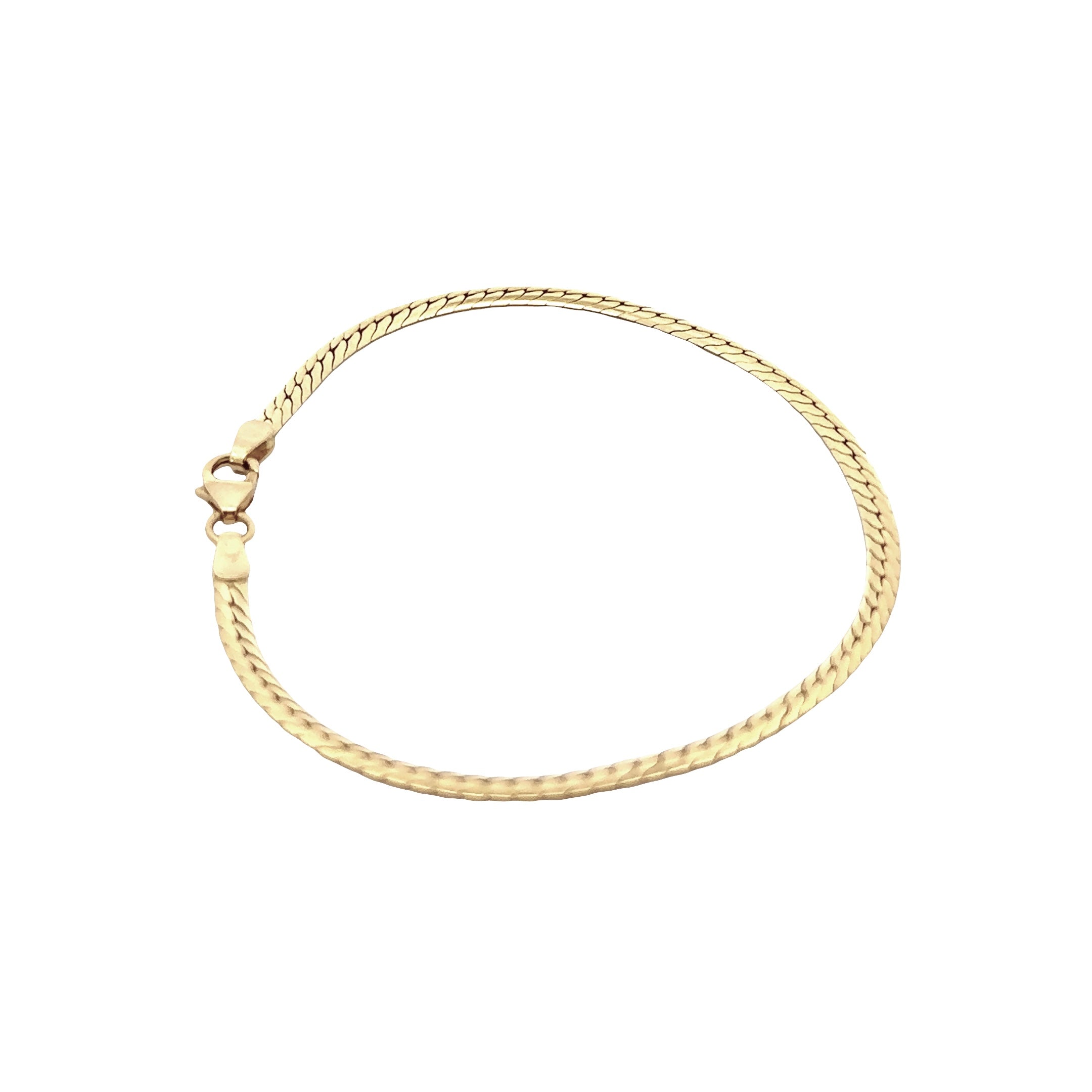 14K yellow gold snake chain bracelet
