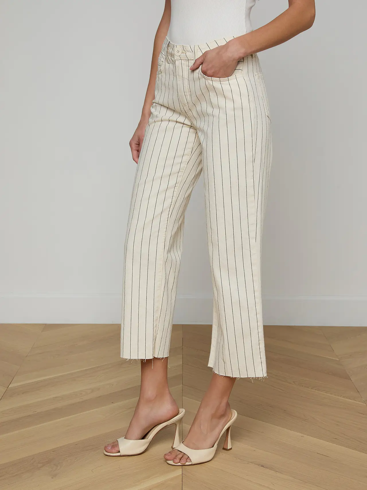 2721BSIRens L'AGENCE WANDA HR CROP WIDE LEG