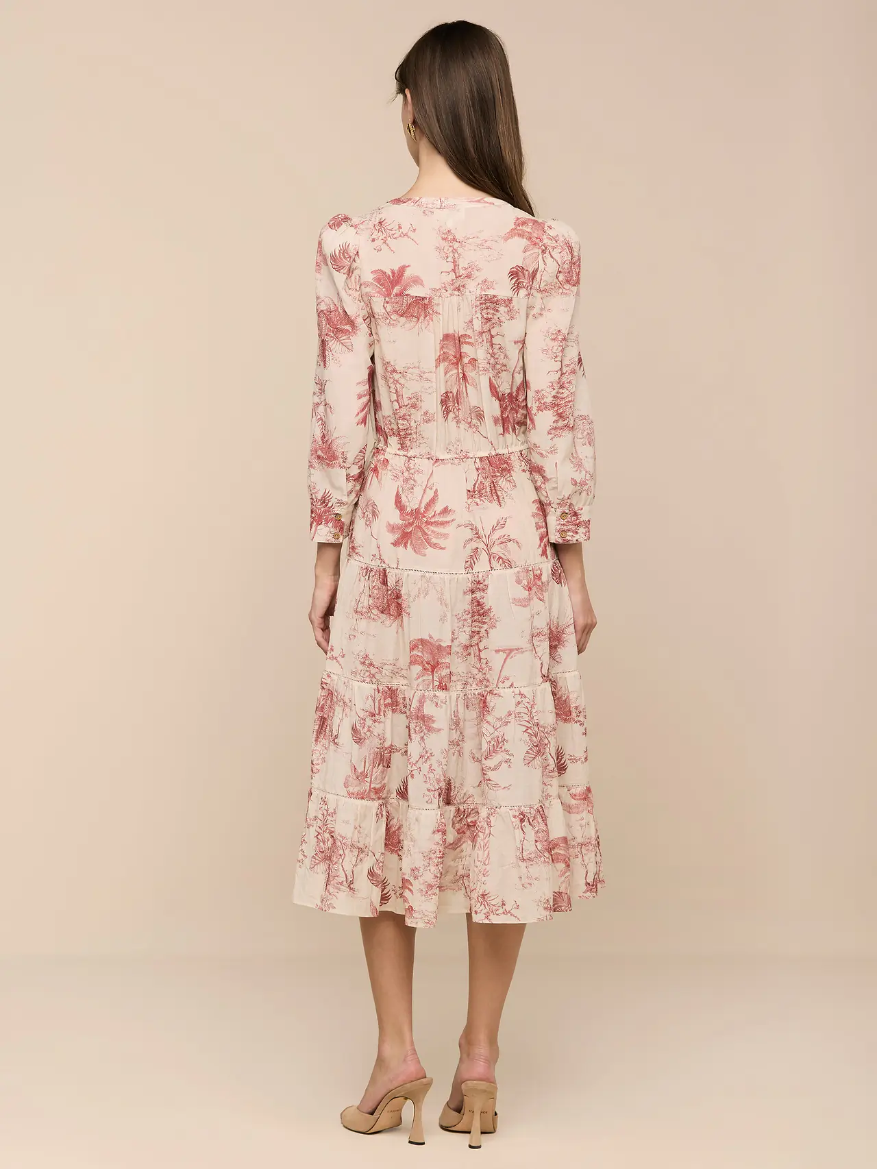 61857vck L'AGENCE Serafine Midi Dress