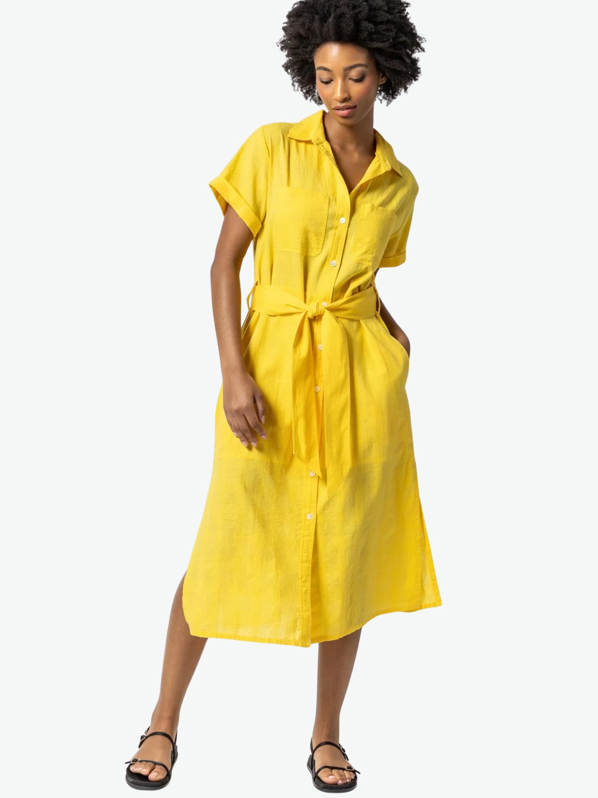 PA2550s Lilla P Belted Shirt Dress