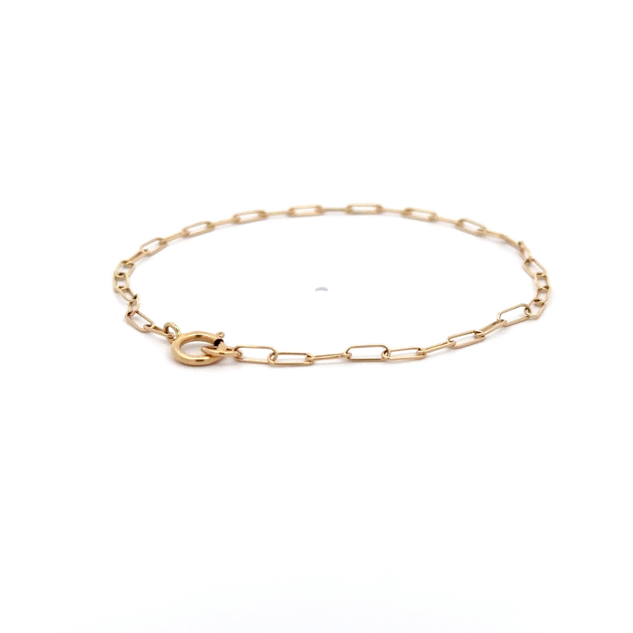 WD617 14kt gold link bracelet