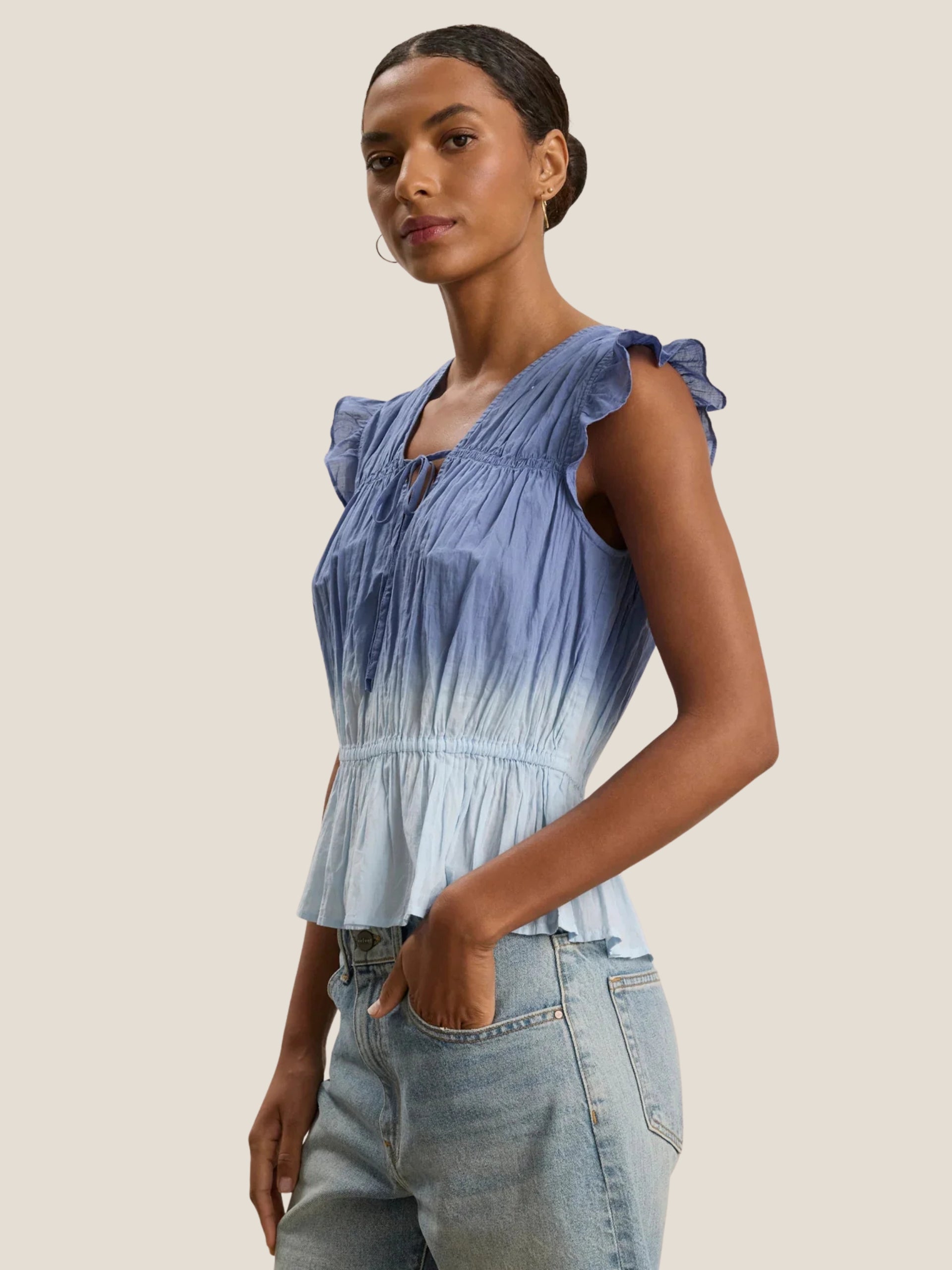 KAIA07c Velvet Kaia Blouse