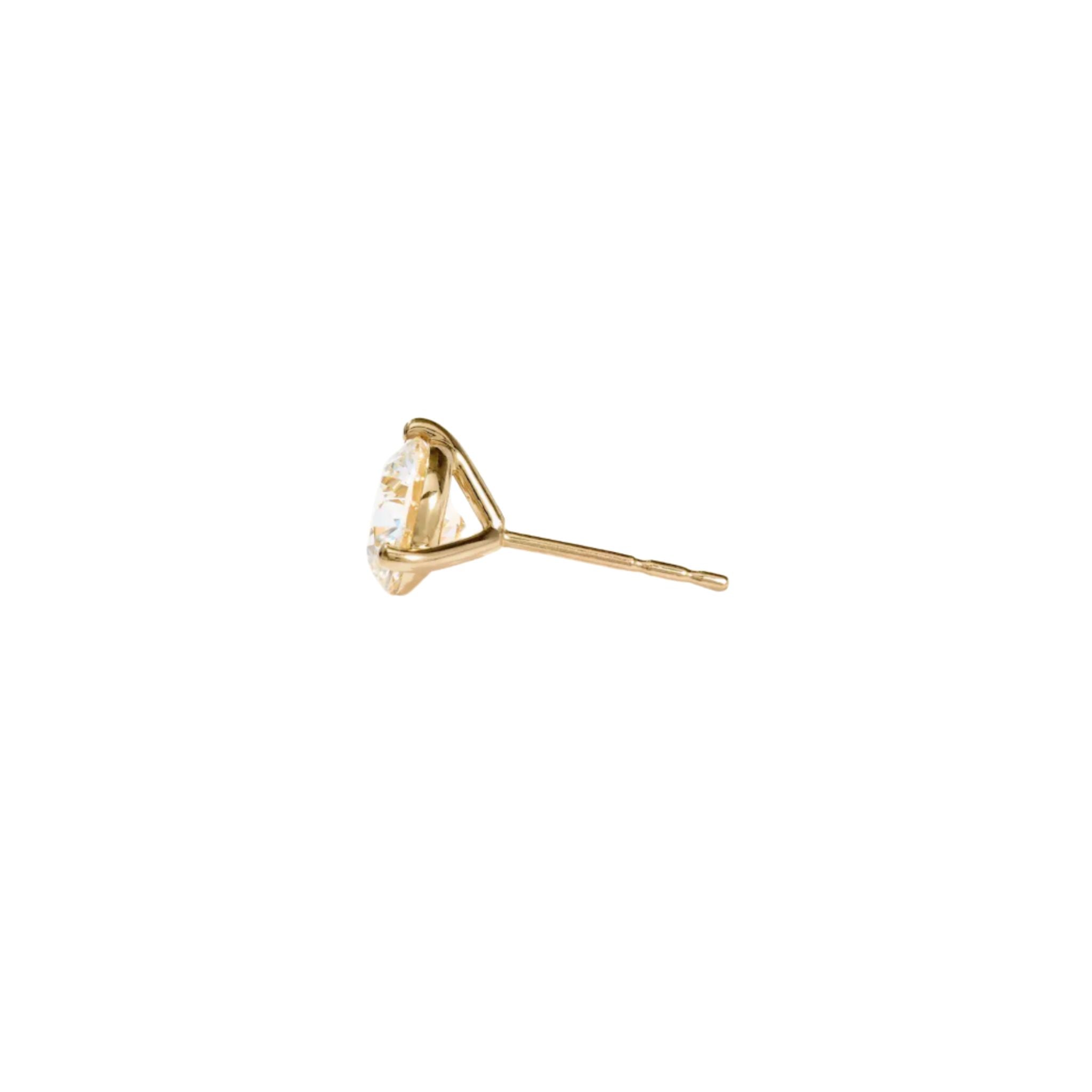 WD1952 14K Gold Lab Grown Diamond Martini Studs