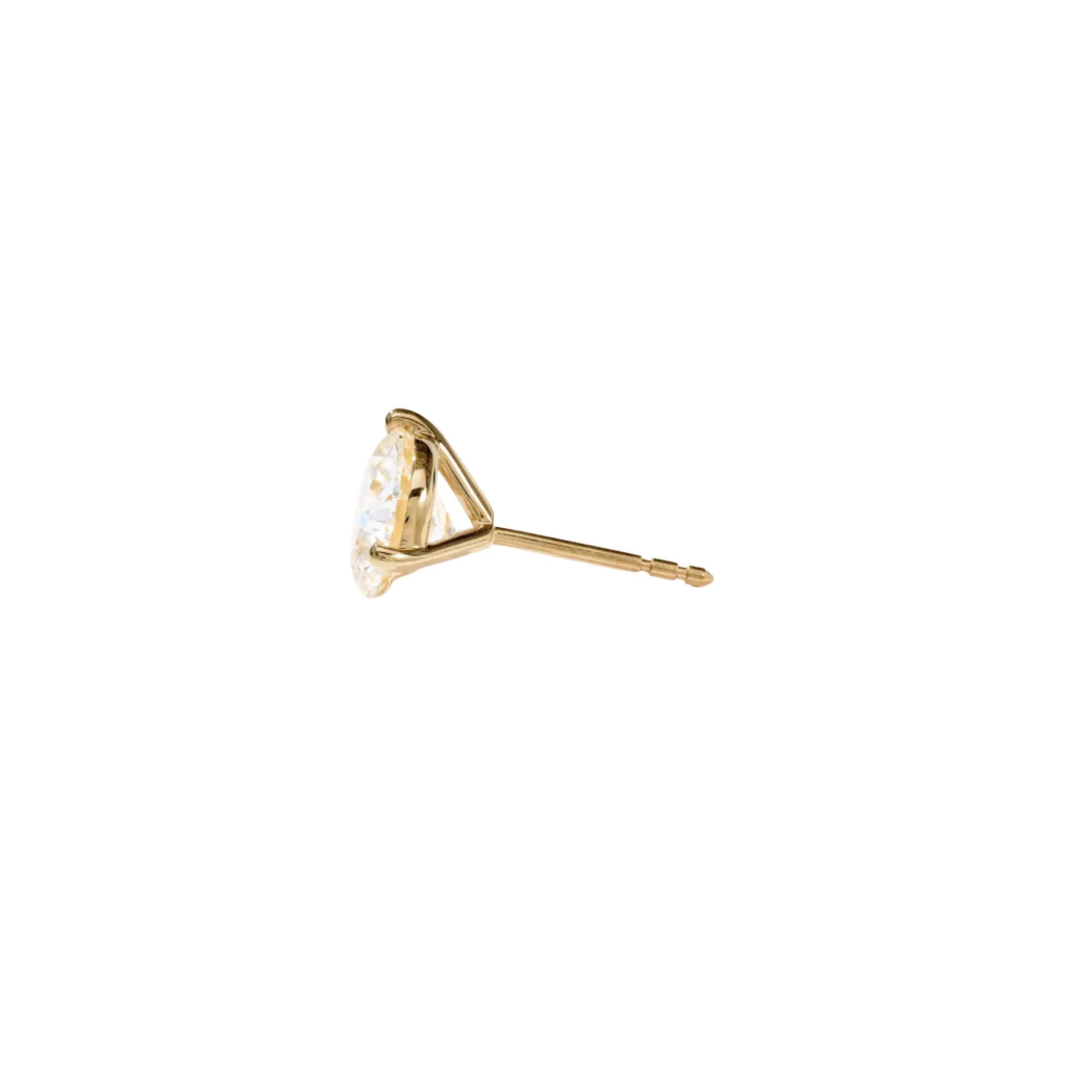 WD1952 14K Gold Lab Grown Diamond Martini Studs
