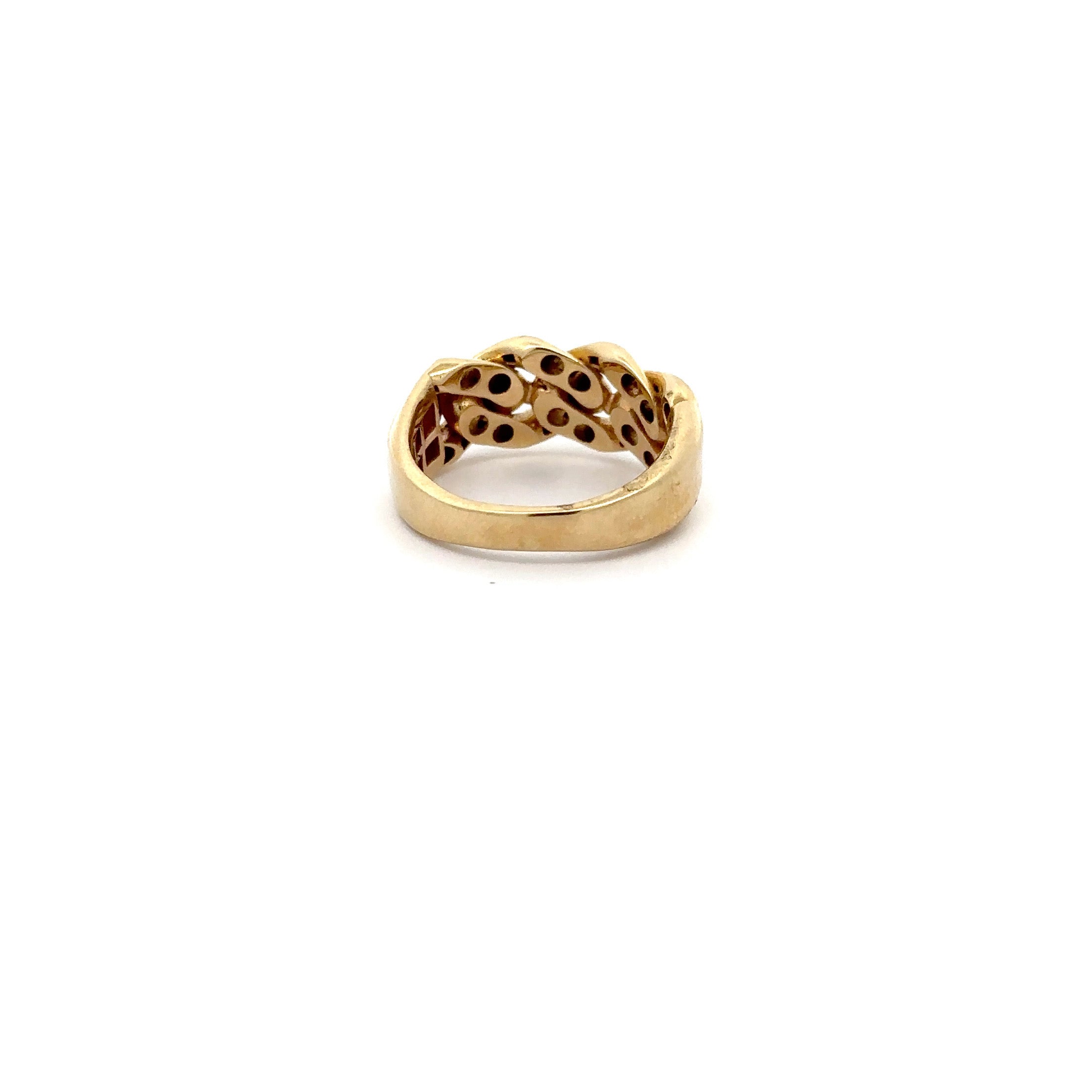 WD1185 14Kt Gold Link Ring