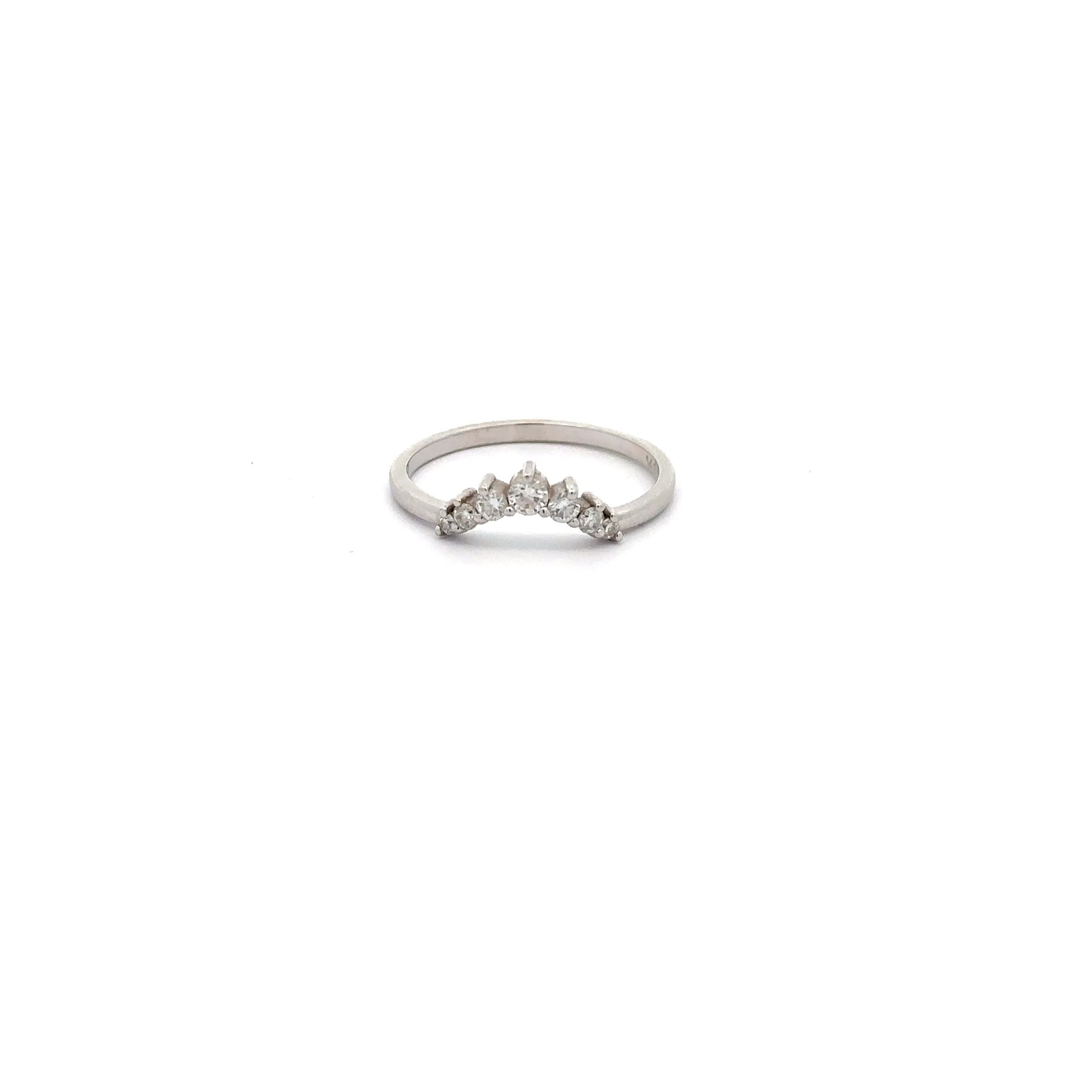 WD552 - Curved Diamond Ring