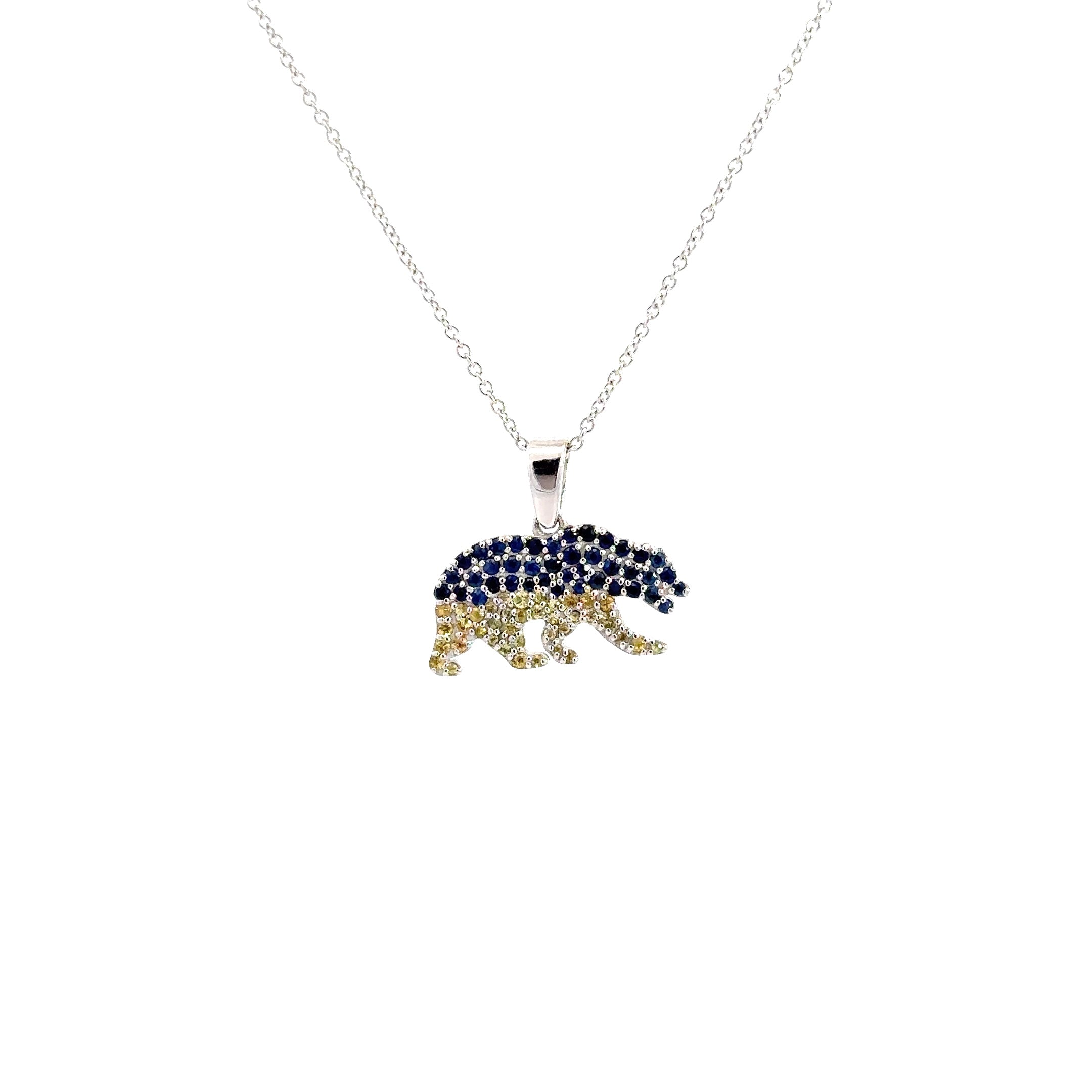 WD1266 Small Golden Bear Pendant