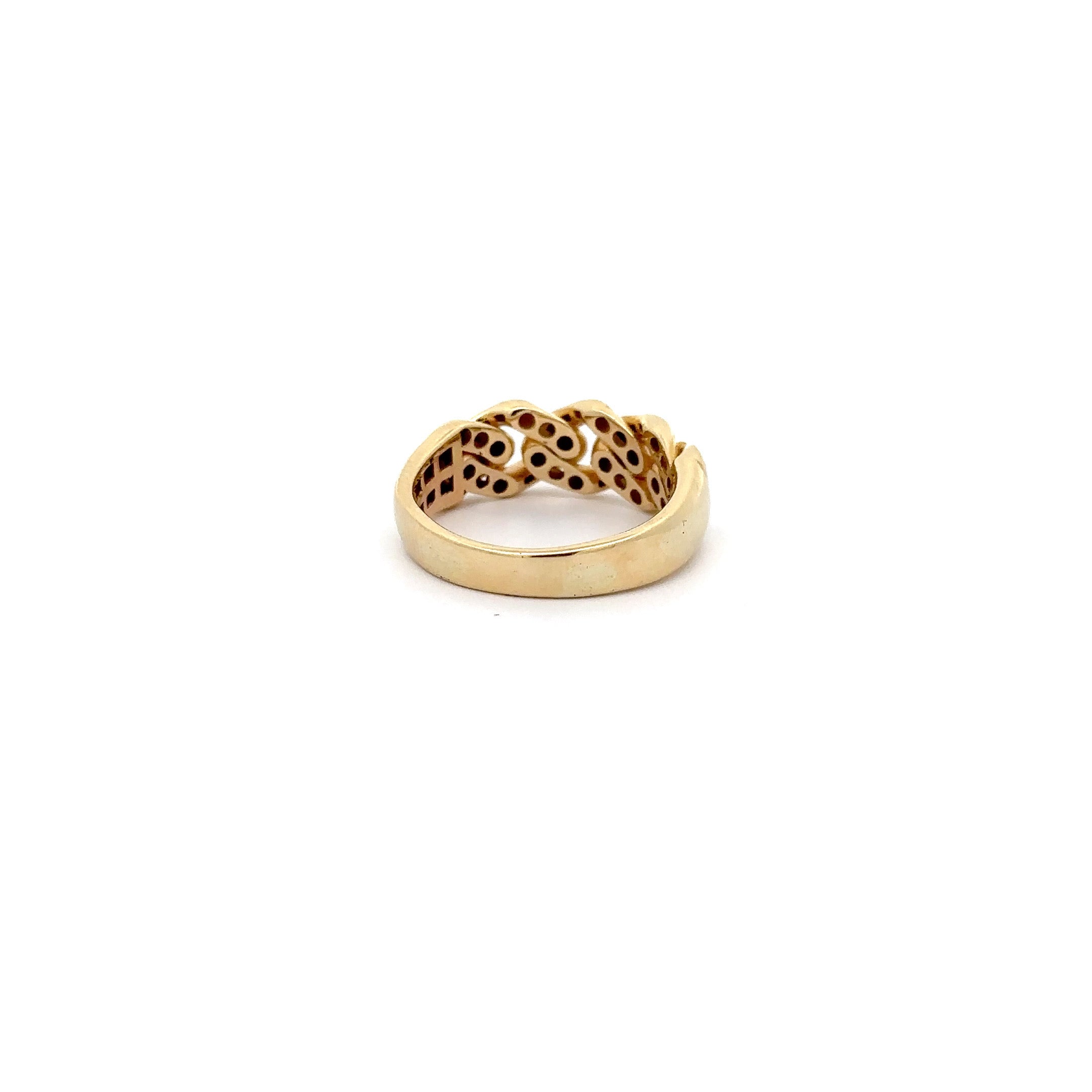 WD1186 14kt Gold Link Ring