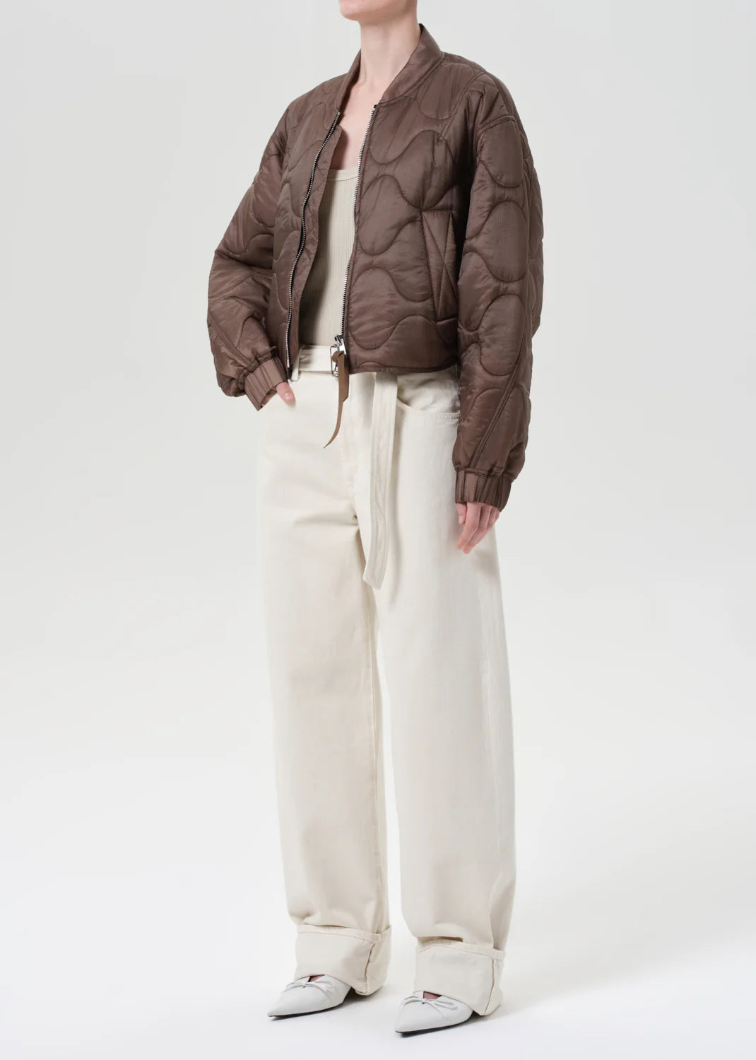 A5031c Agolde Iona Quilted Jacket