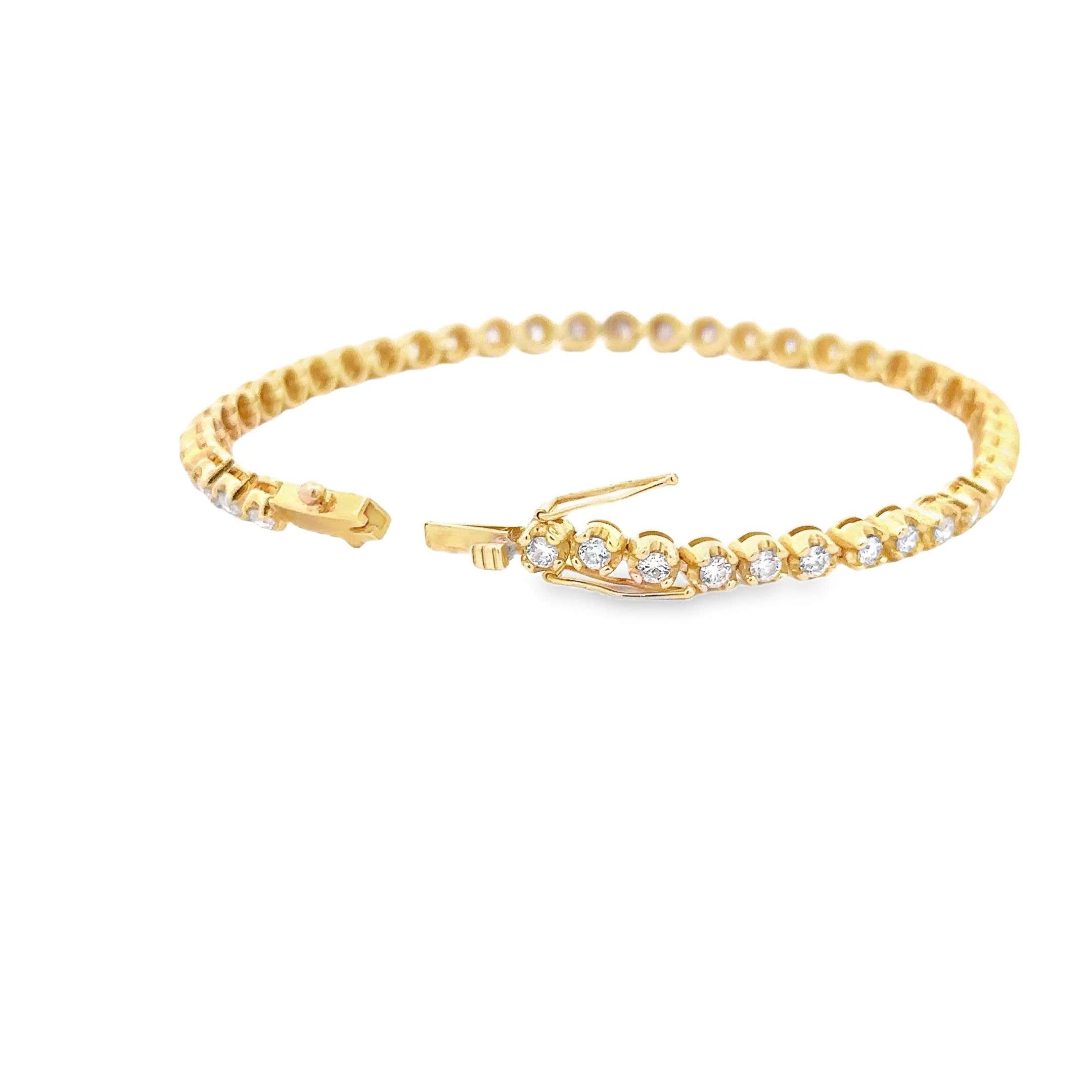 WD1679 14kt Gold and Diamond Tennis Bracelet