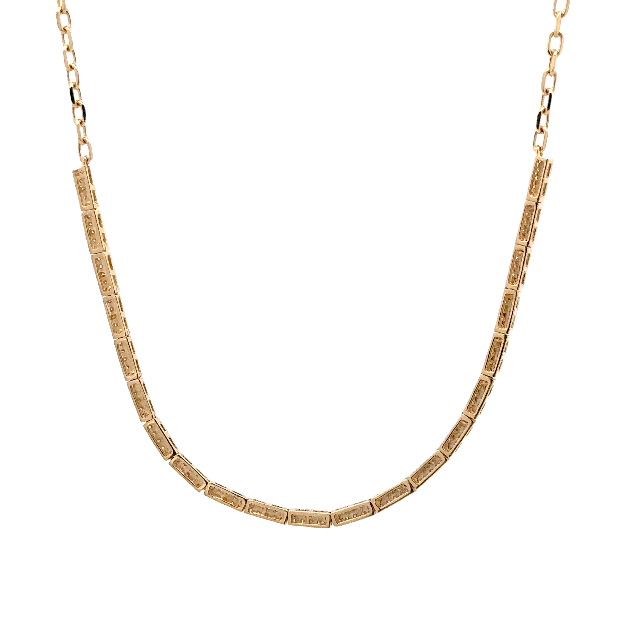 WD1698 14kt Gold Diamond Necklace