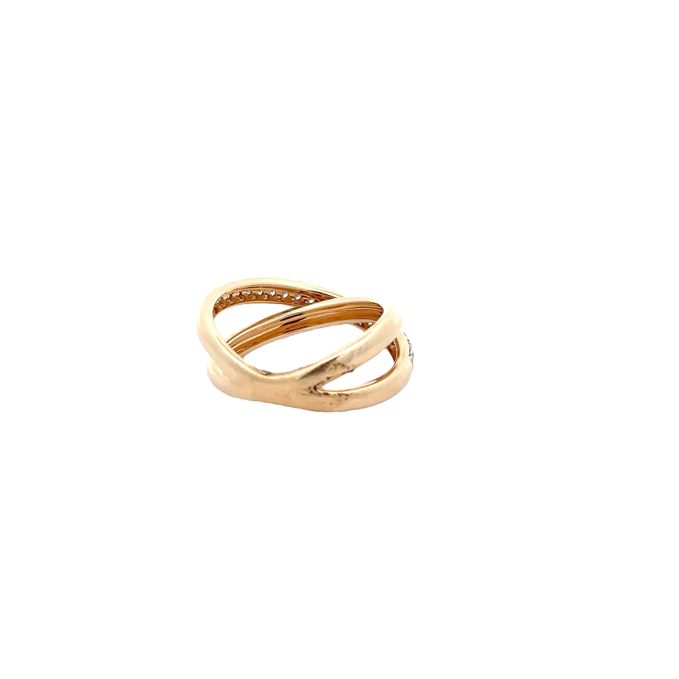 WD1723 14kt Gold X Statement Band