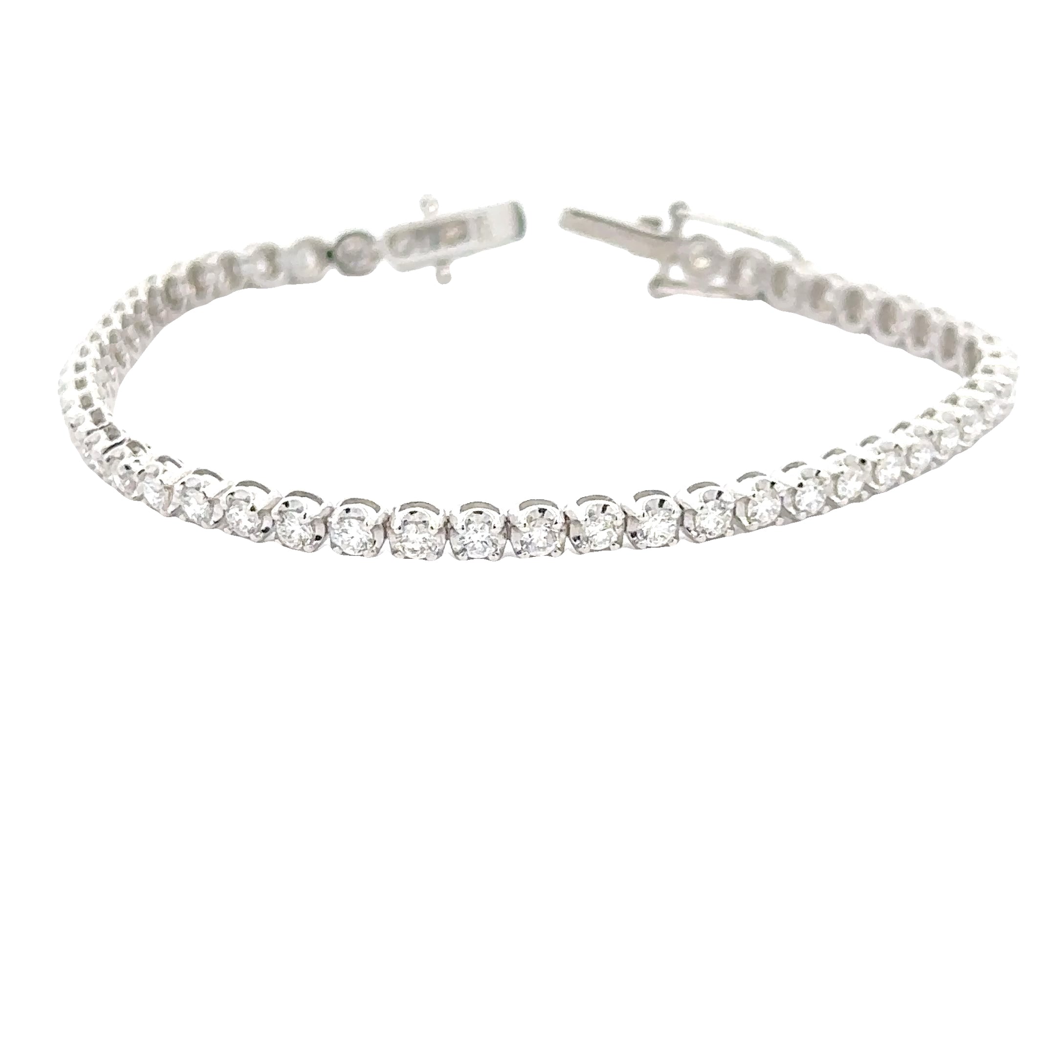 WD1719 14kt Gold and Diamond Tennis Bracelet